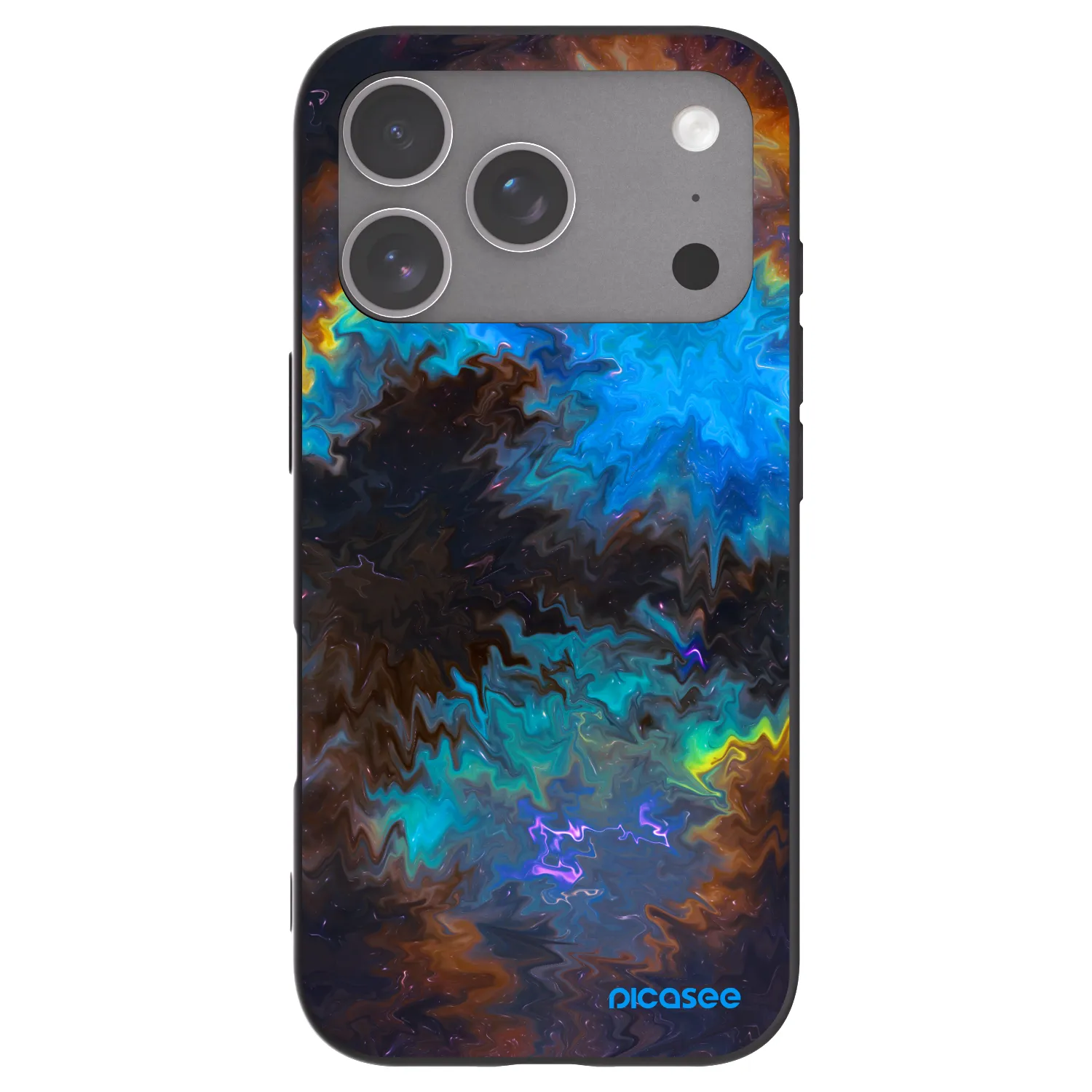 Picasee fekete szilikon tok az alábbi mobiltelefonokra Apple iPhone 18 Pro - Space
