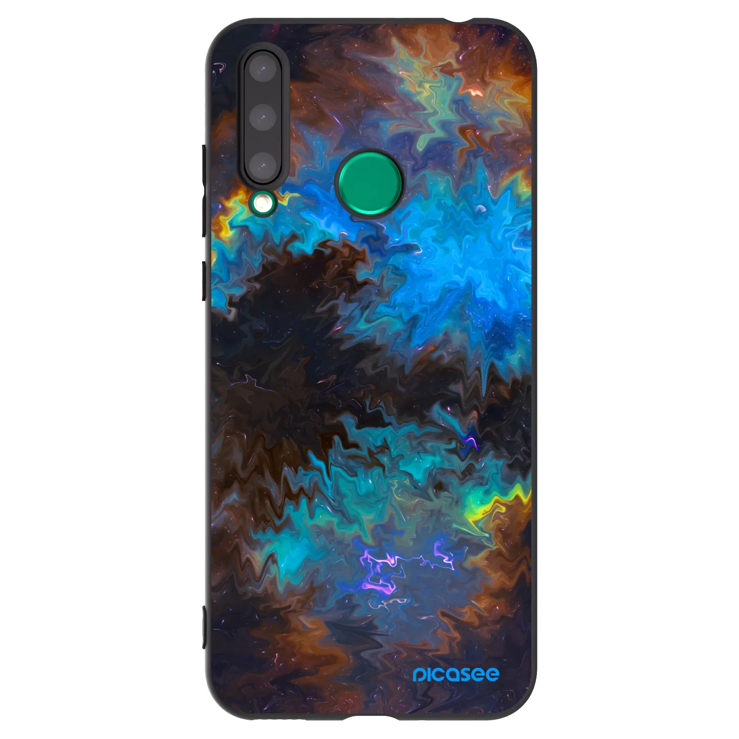 Picasee fekete szilikon tok az alábbi mobiltelefonokra Honor 20 Lite - Space