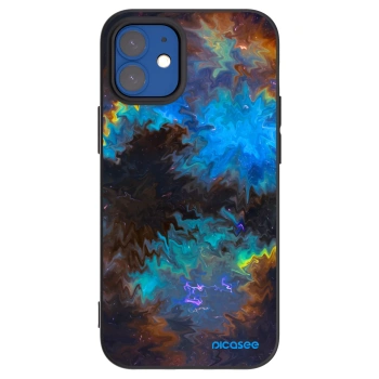 Picasee fekete szilikon tok az alábbi mobiltelefonokra Apple iPhone 12 mini - Space
