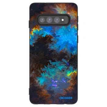 Picasee fekete szilikon tok az alábbi mobiltelefonokra Samsung Galaxy S10 G973 - Space