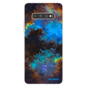 Picasee átlátszó szilikon tok az alábbi mobiltelefonokra Samsung Galaxy S10 Plus G975 - Space