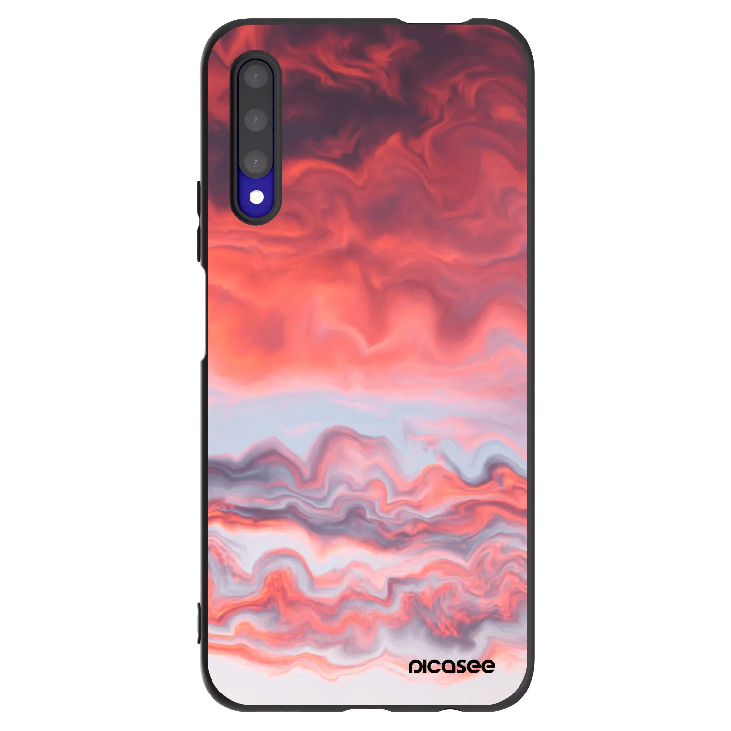 Picasee fekete szilikon tok az alábbi mobiltelefonokra Honor 9X Pro - Sunset