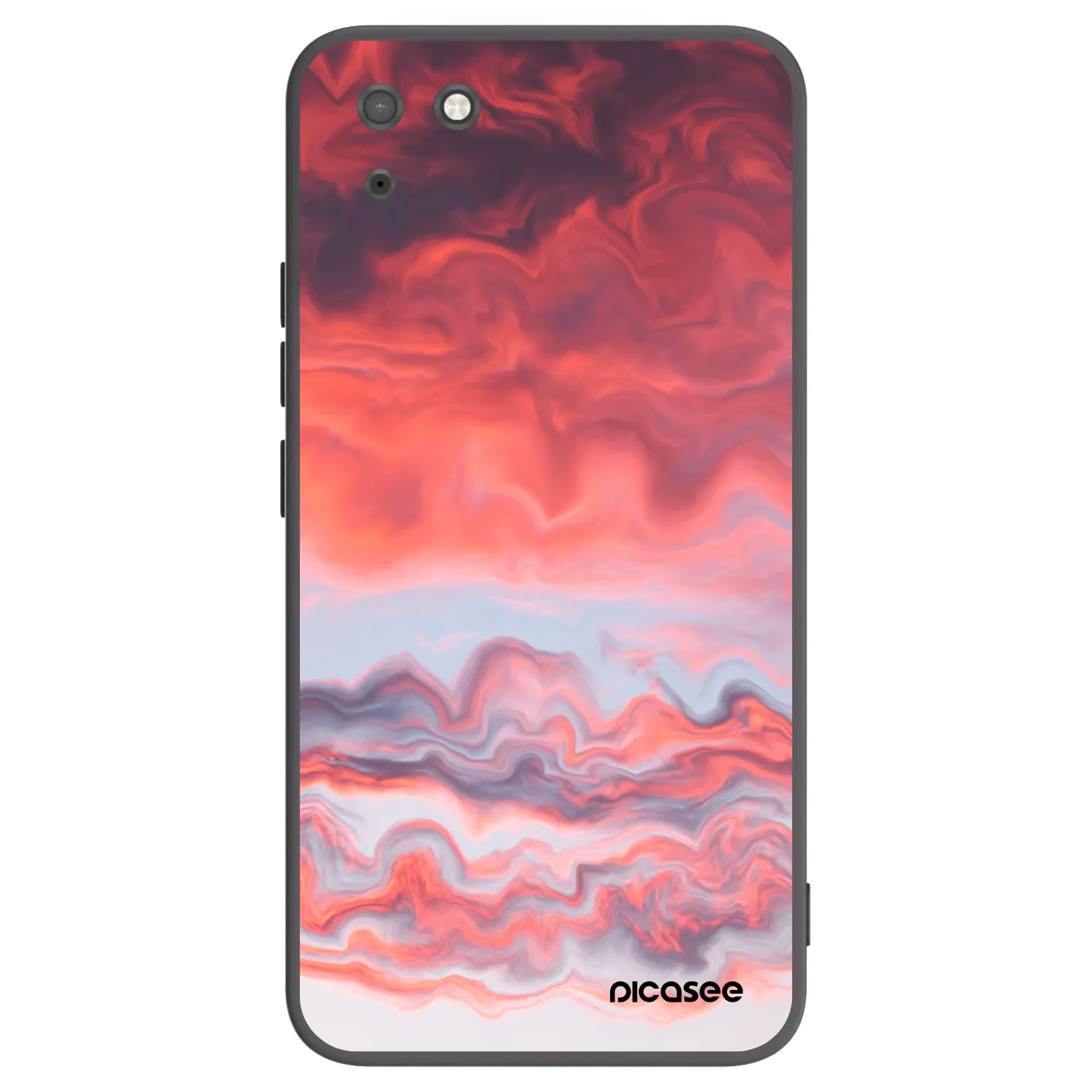 Picasee fekete szilikon tok az alábbi mobiltelefonokra Huawei Y5P - Sunset