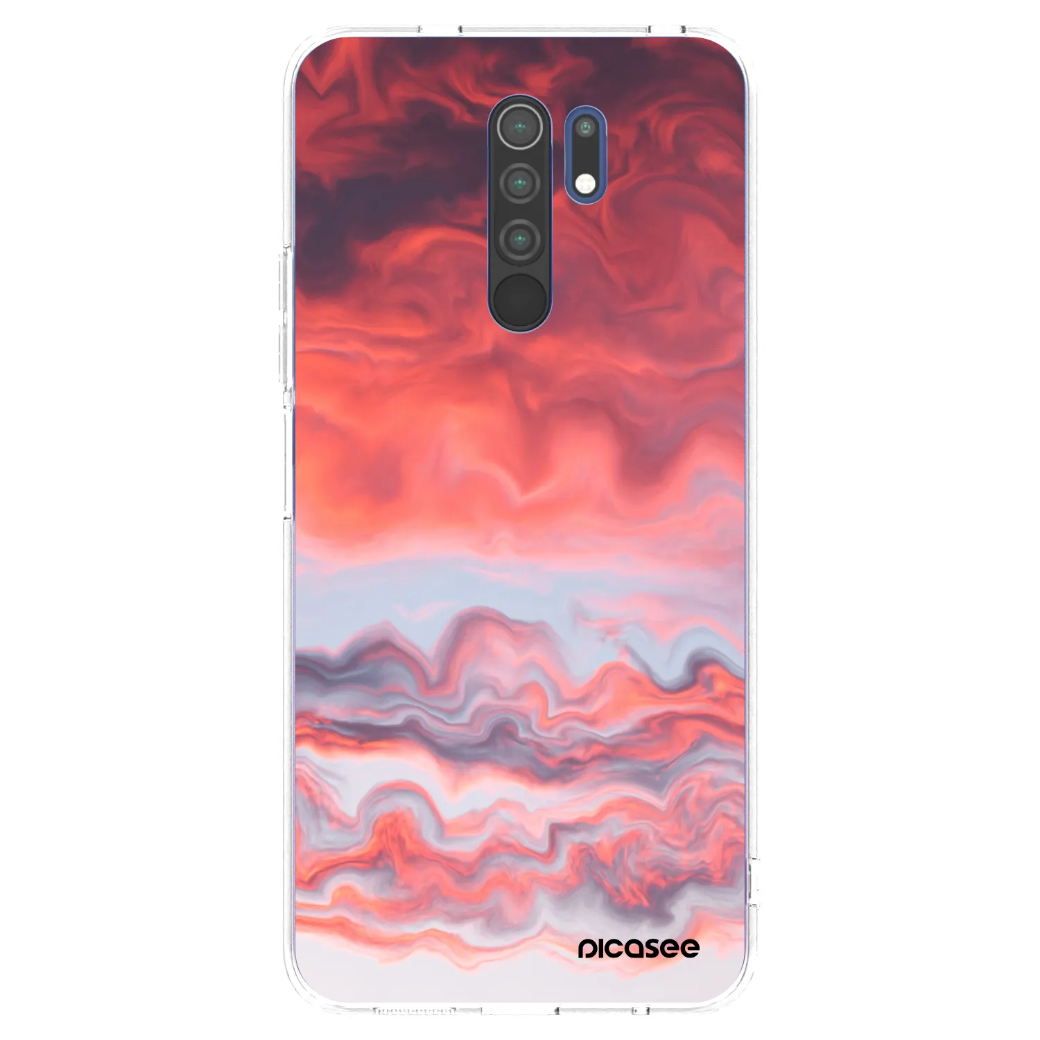 Picasee átlátszó szilikon tok az alábbi mobiltelefonokra Xiaomi Redmi 9 - Sunset