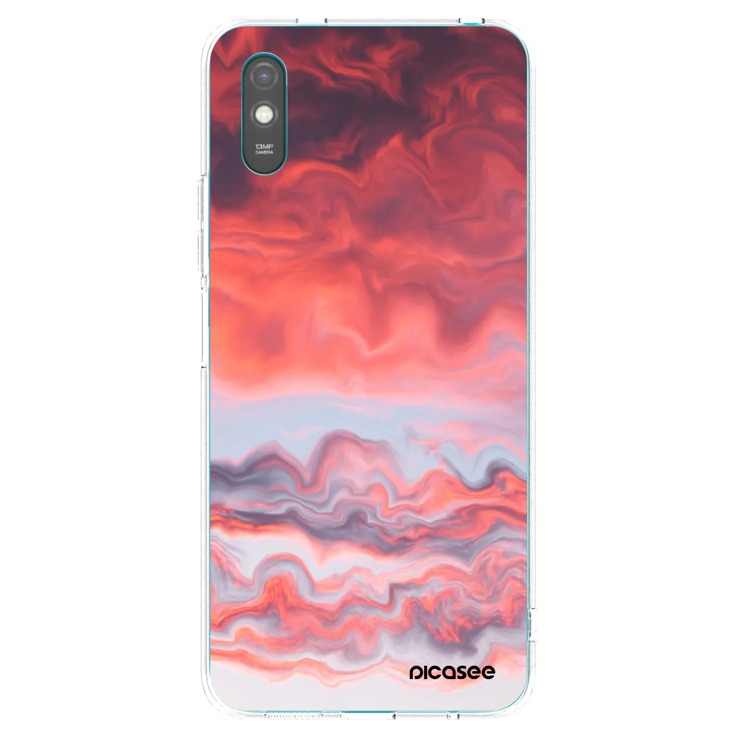 Picasee átlátszó szilikon tok az alábbi mobiltelefonokra Xiaomi Redmi 9A - Sunset