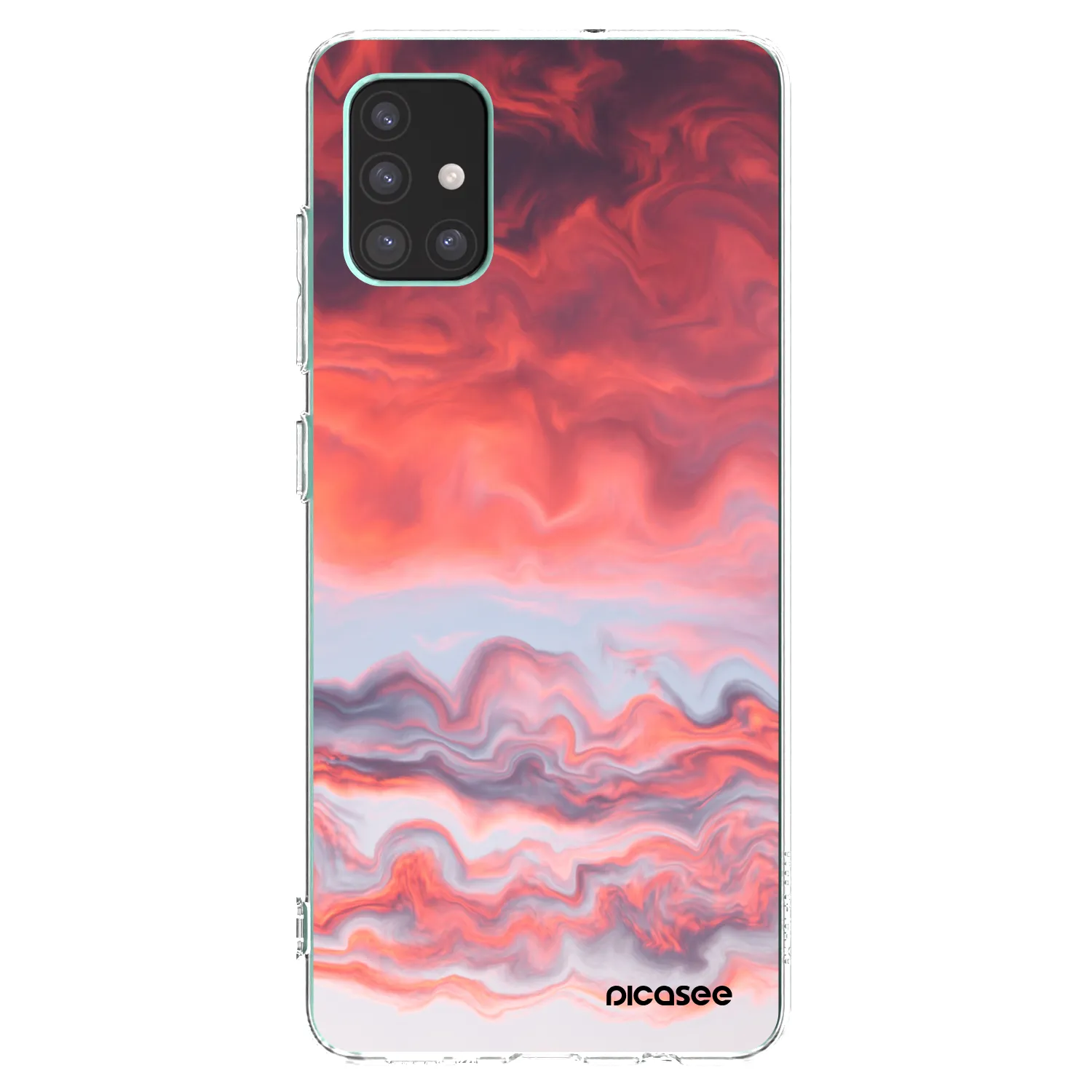 Picasee átlátszó szilikon tok az alábbi mobiltelefonokra Samsung Galaxy M51 M515F - Sunset