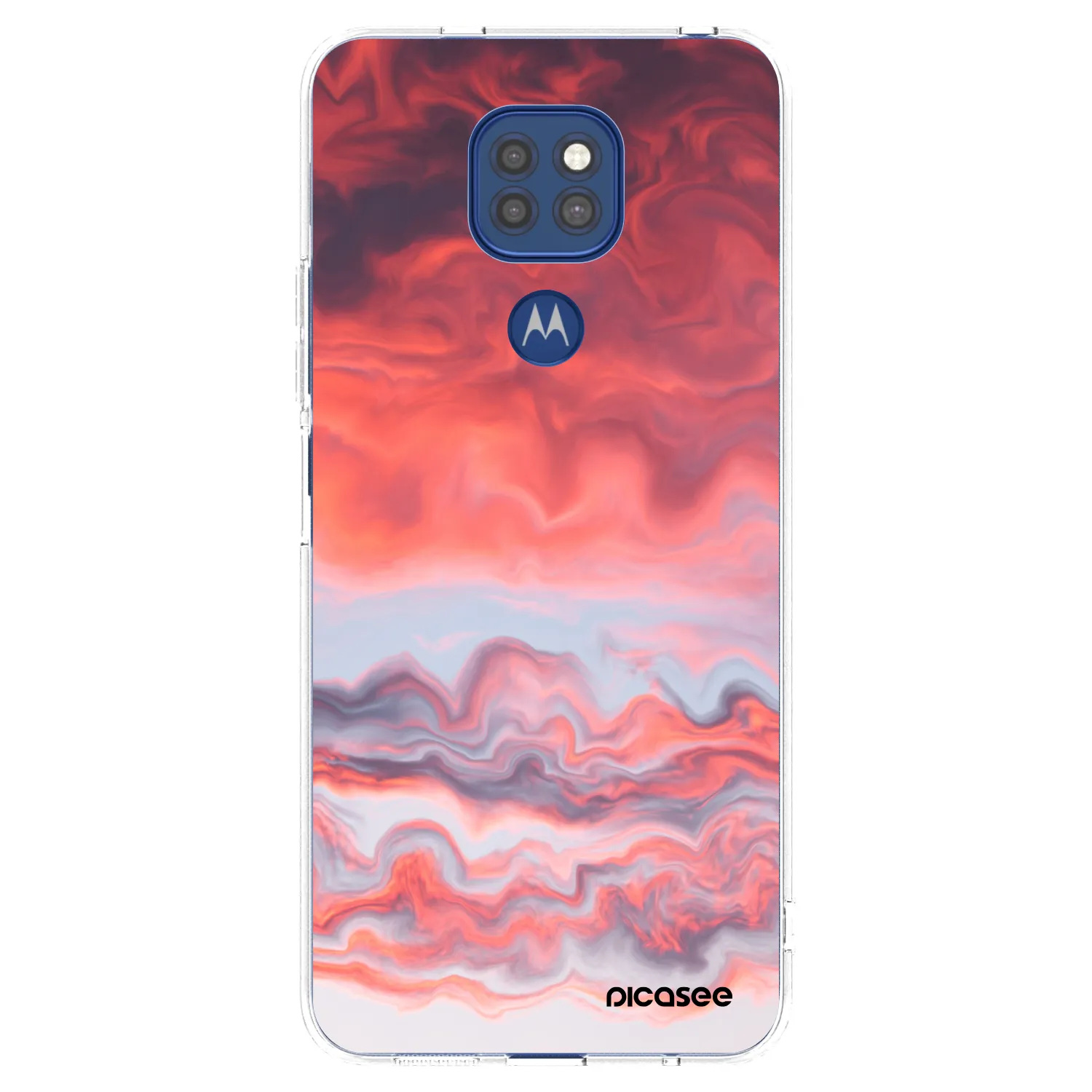 Picasee átlátszó szilikon tok az alábbi mobiltelefonokra Motorola Moto G9 Play - Sunset