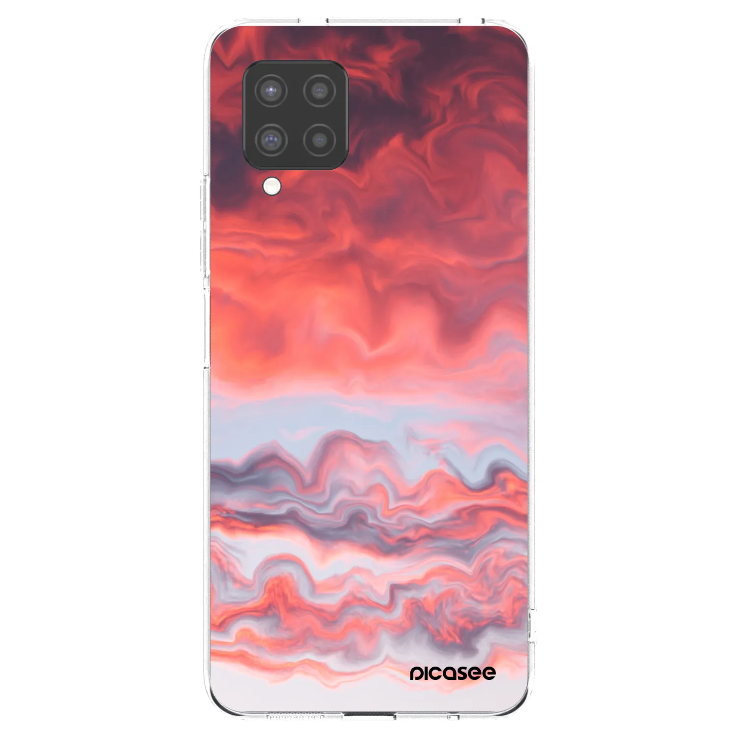 Picasee átlátszó szilikon tok az alábbi mobiltelefonokra Samsung Galaxy A42 A426B - Sunset