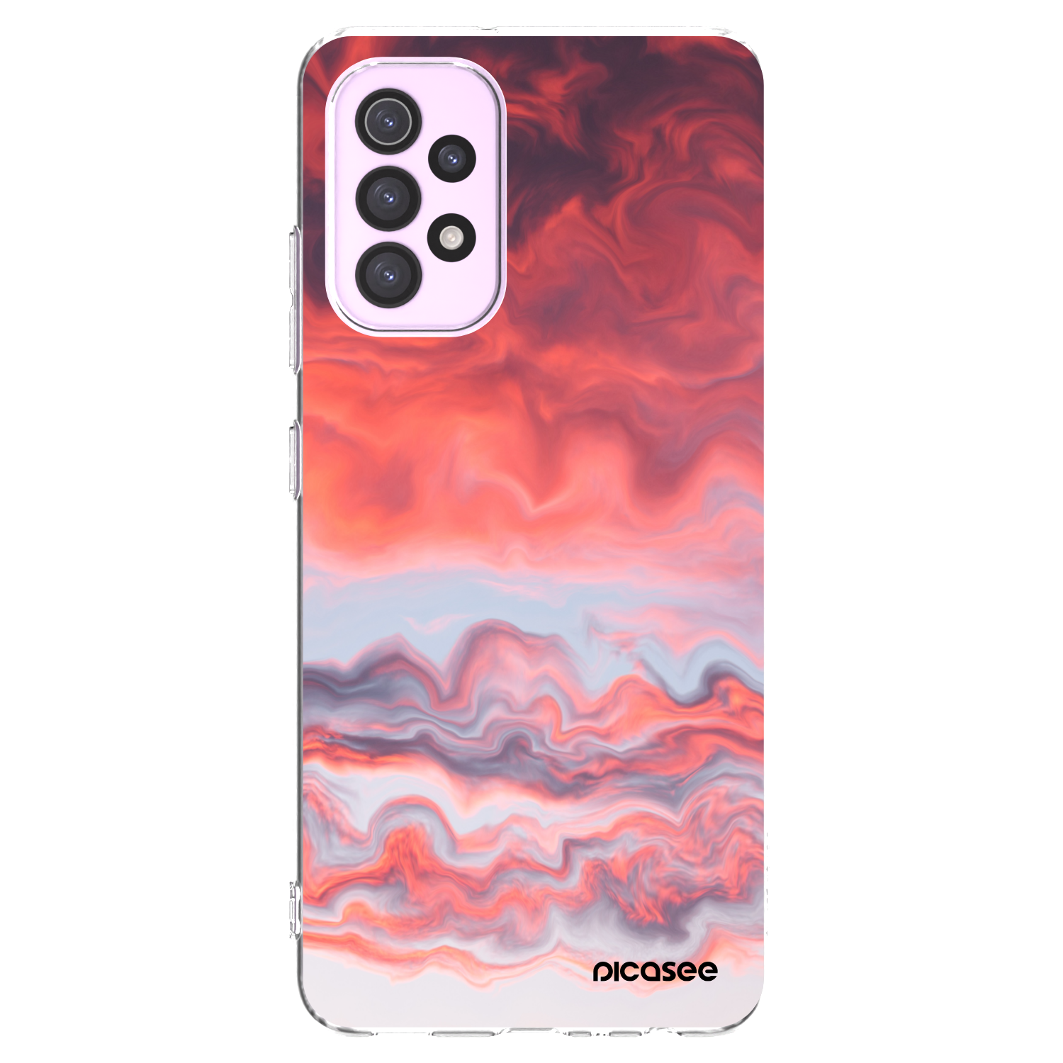 Picasee átlátszó szilikon tok az alábbi mobiltelefonokra Samsung Galaxy A32 5G A326B - Sunset