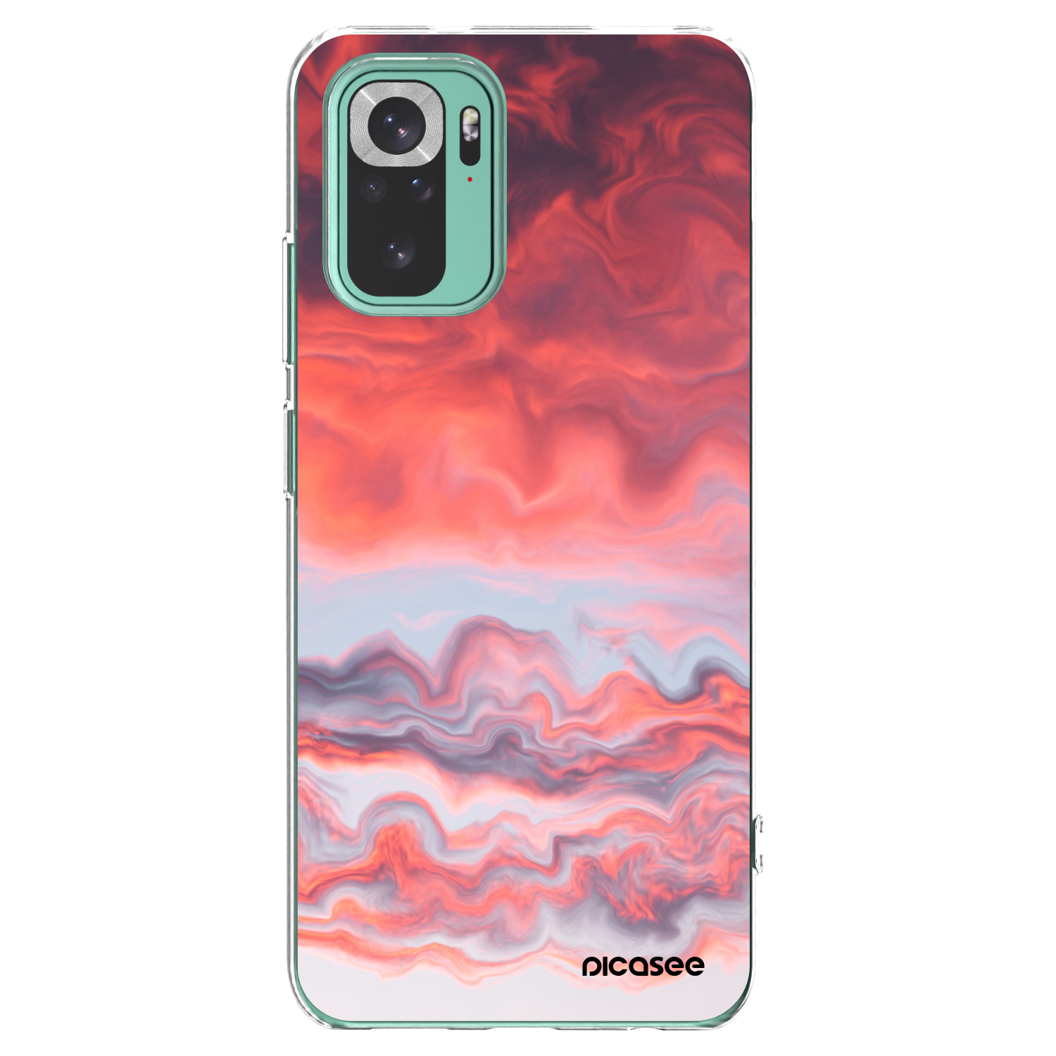 Picasee átlátszó szilikon tok az alábbi mobiltelefonokra Xiaomi Redmi Note 10 Pro - Sunset