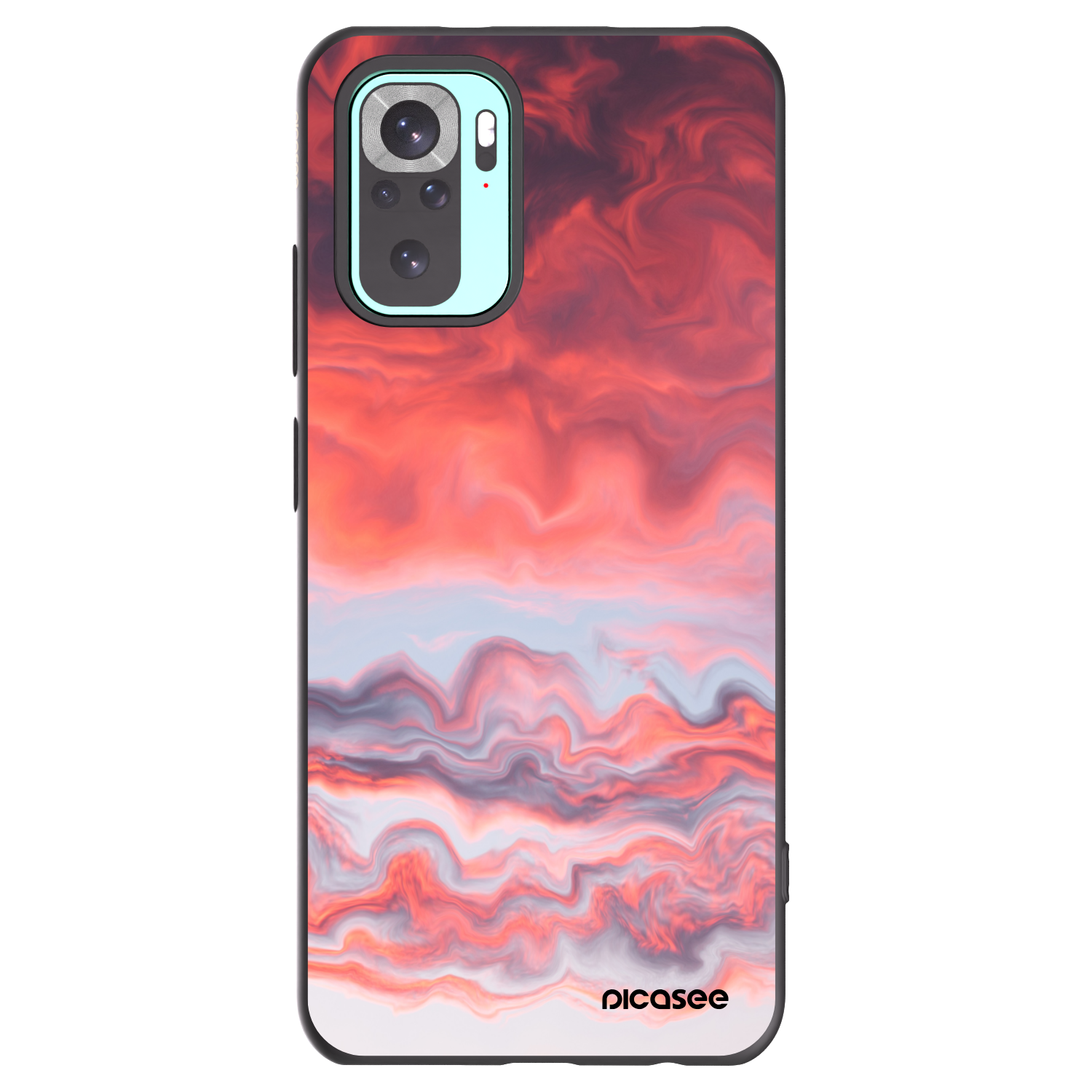 Picasee fekete szilikon tok az alábbi mobiltelefonokra Xiaomi Redmi Note 10 Pro - Sunset