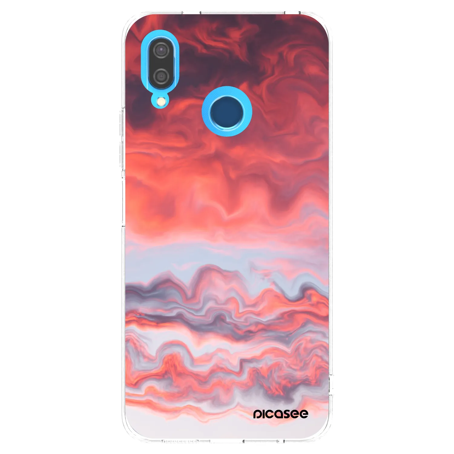 Picasee átlátszó szilikon tok az alábbi mobiltelefonokra Huawei P20 Lite - Sunset
