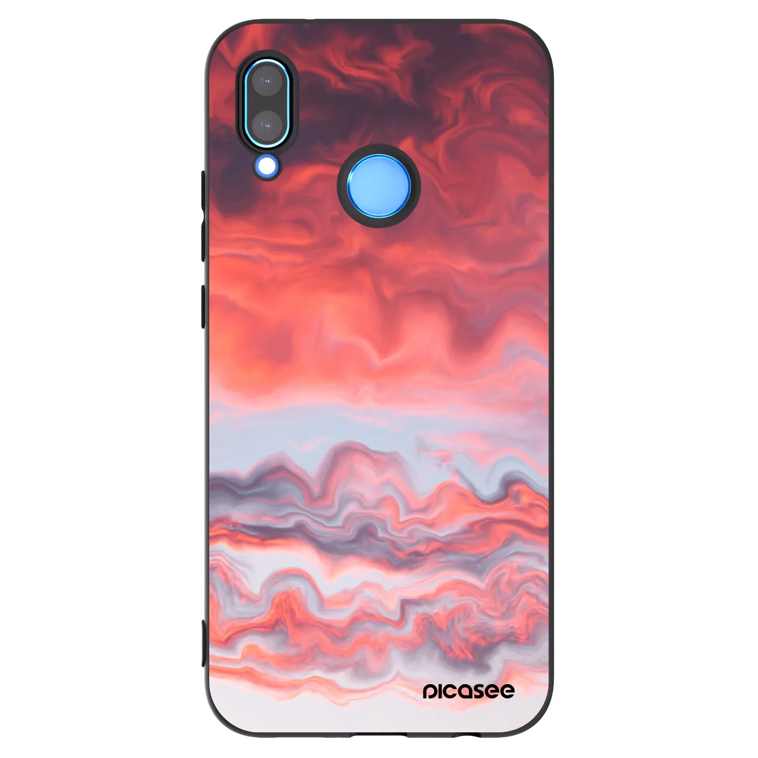 Picasee fekete szilikon tok az alábbi mobiltelefonokra Huawei P20 Lite - Sunset