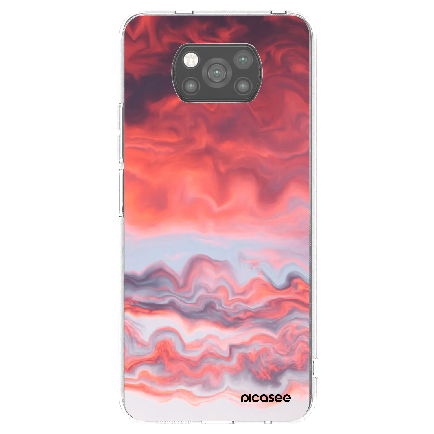 Picasee fekete szilikon tok az alábbi mobiltelefonokra Xiaomi Poco X3 Pro - Sunset
