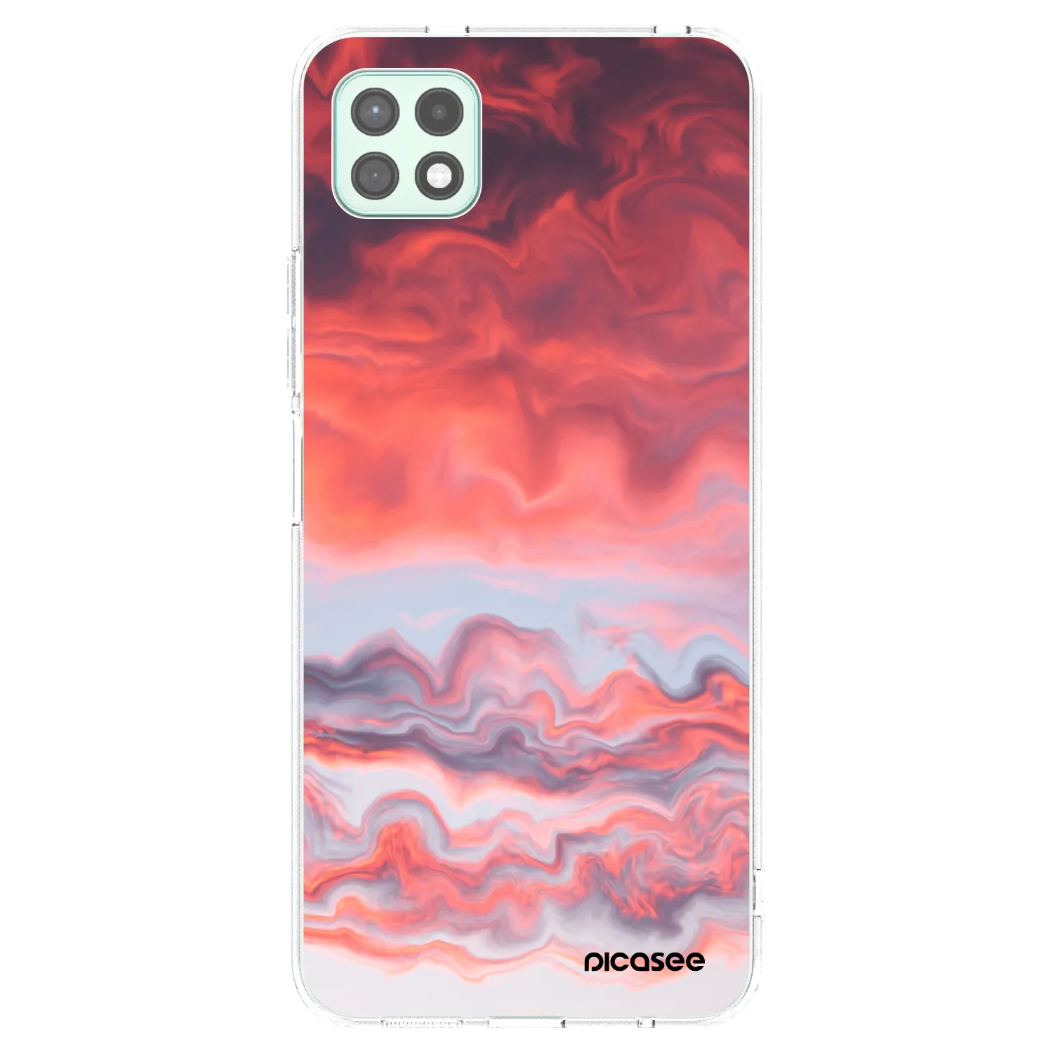 Picasee átlátszó szilikon tok az alábbi mobiltelefonokra Samsung Galaxy A22 A226B 5G - Sunset