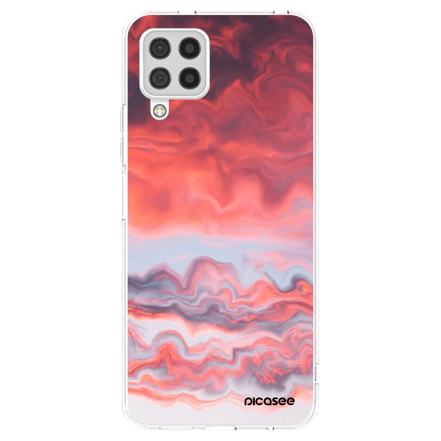 Picasee átlátszó szilikon tok az alábbi mobiltelefonokra Samsung Galaxy A22 A225F 4G - Sunset