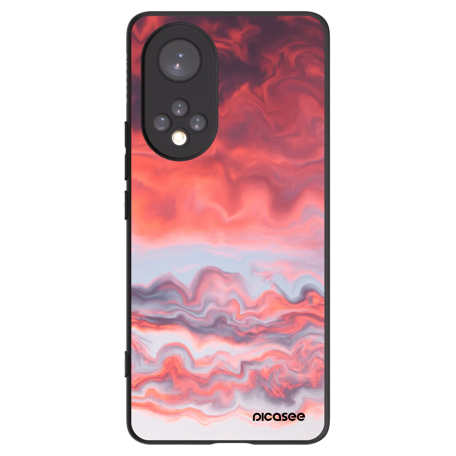 Picasee fekete szilikon tok az alábbi mobiltelefonokra Huawei Nova 9 - Sunset