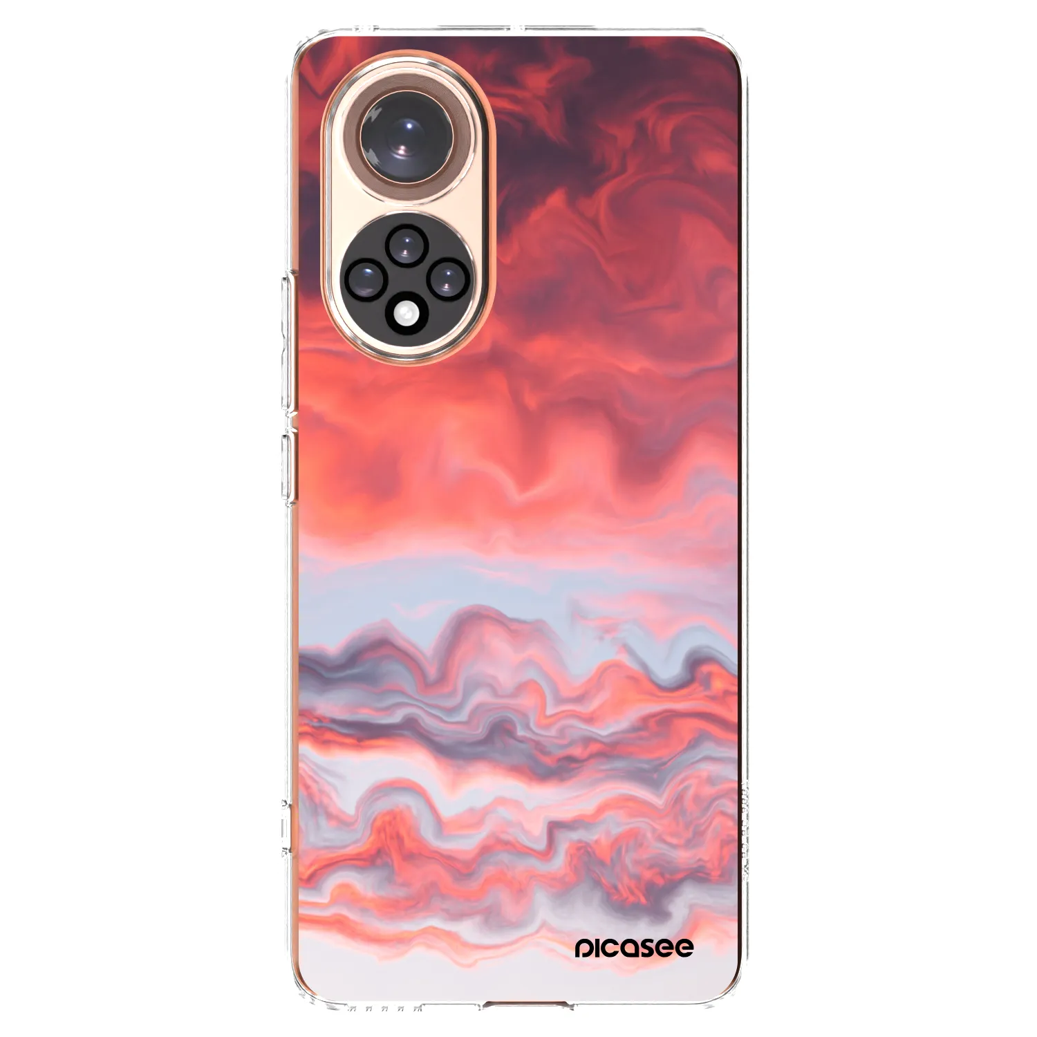 Picasee átlátszó szilikon tok az alábbi mobiltelefonokra Huawei Nova 9 - Sunset