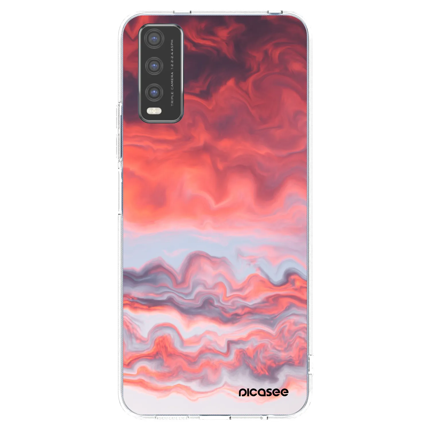 Picasee átlátszó szilikon tok az alábbi mobiltelefonokra Vivo Y20s - Sunset