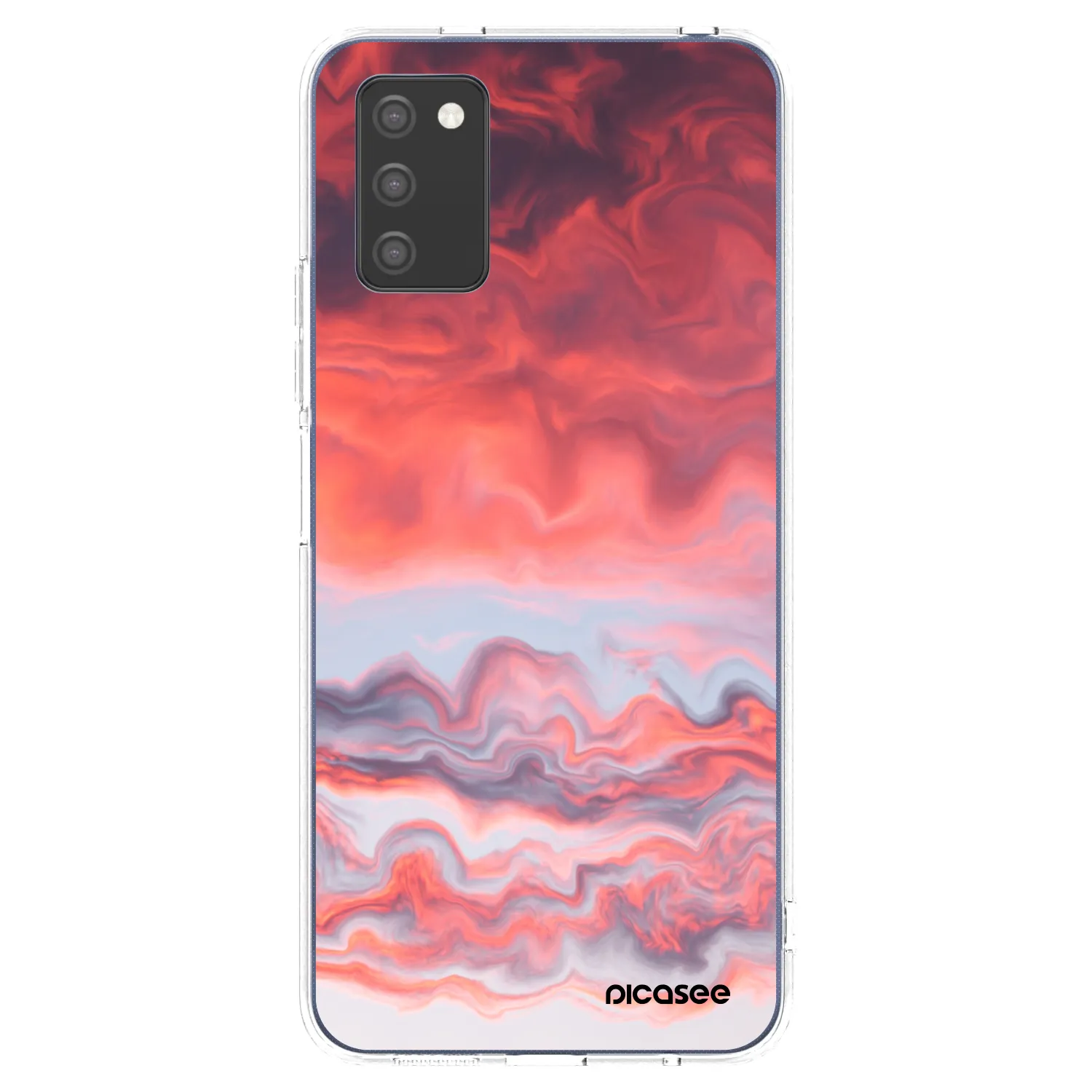 Picasee átlátszó szilikon tok az alábbi mobiltelefonokra Samsung Galaxy A03s A037G - Sunset