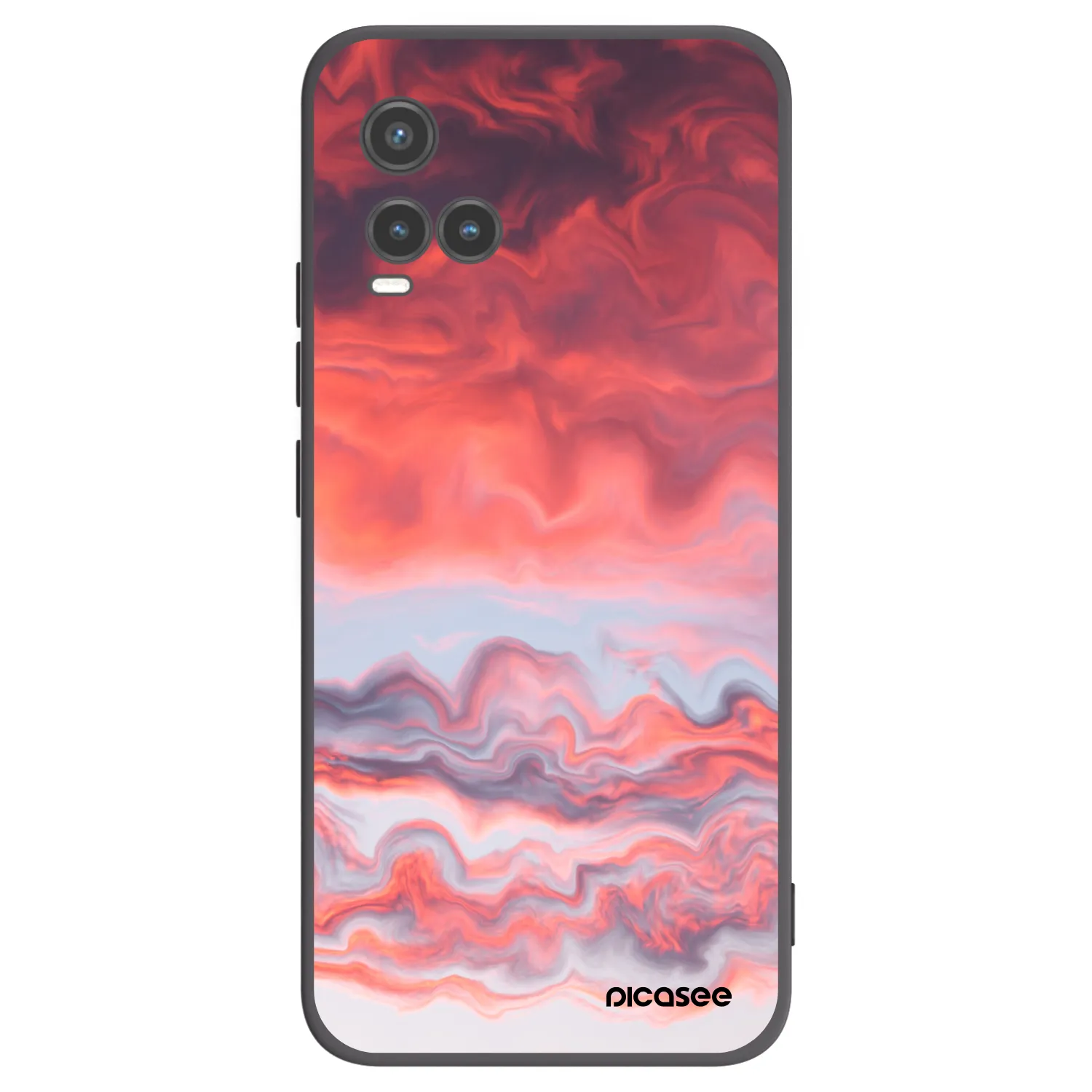 Picasee fekete szilikon tok az alábbi mobiltelefonokra Vivo Y33s - Sunset