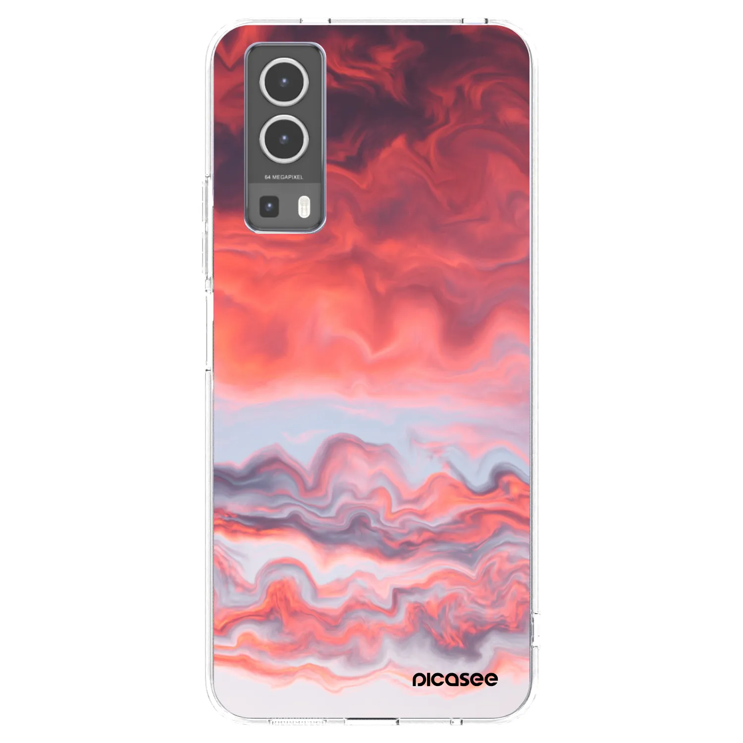 Picasee átlátszó szilikon tok az alábbi mobiltelefonokra Vivo Y72 5G - Sunset
