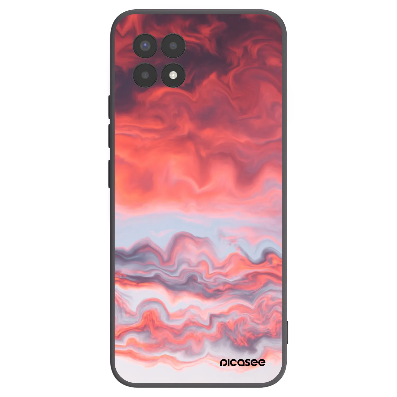 Picasee fekete szilikon tok az alábbi mobiltelefonokra Realme 8i - Sunset