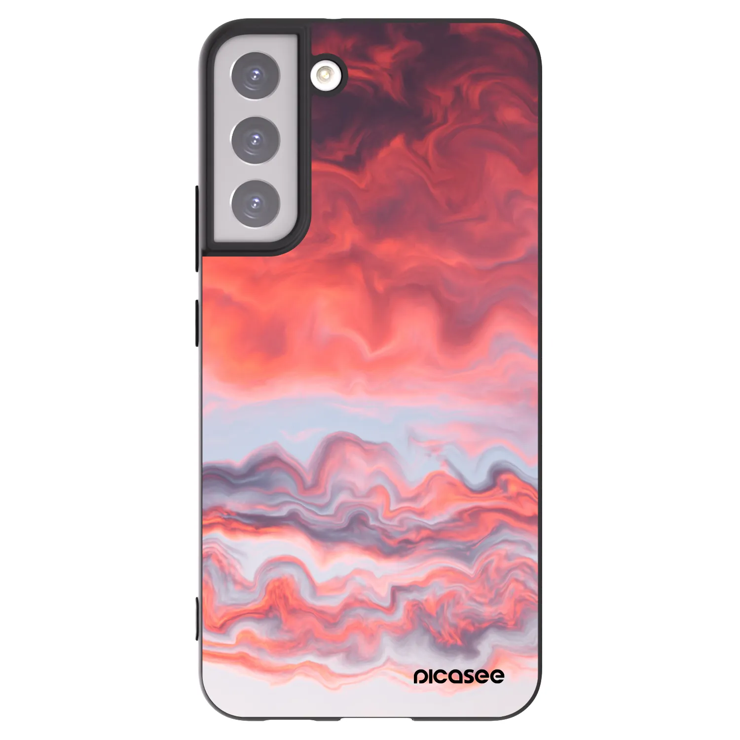 Picasee fekete szilikon tok az alábbi mobiltelefonokra Samsung Galaxy S22+ 5G - Sunset