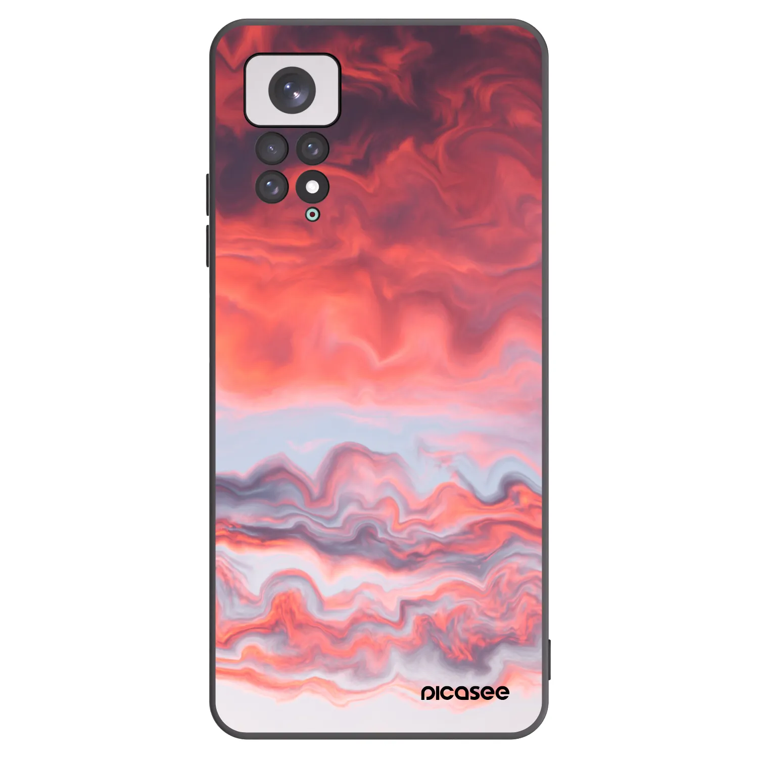 Picasee fekete szilikon tok az alábbi mobiltelefonokra Xiaomi Redmi Note 11 - Sunset