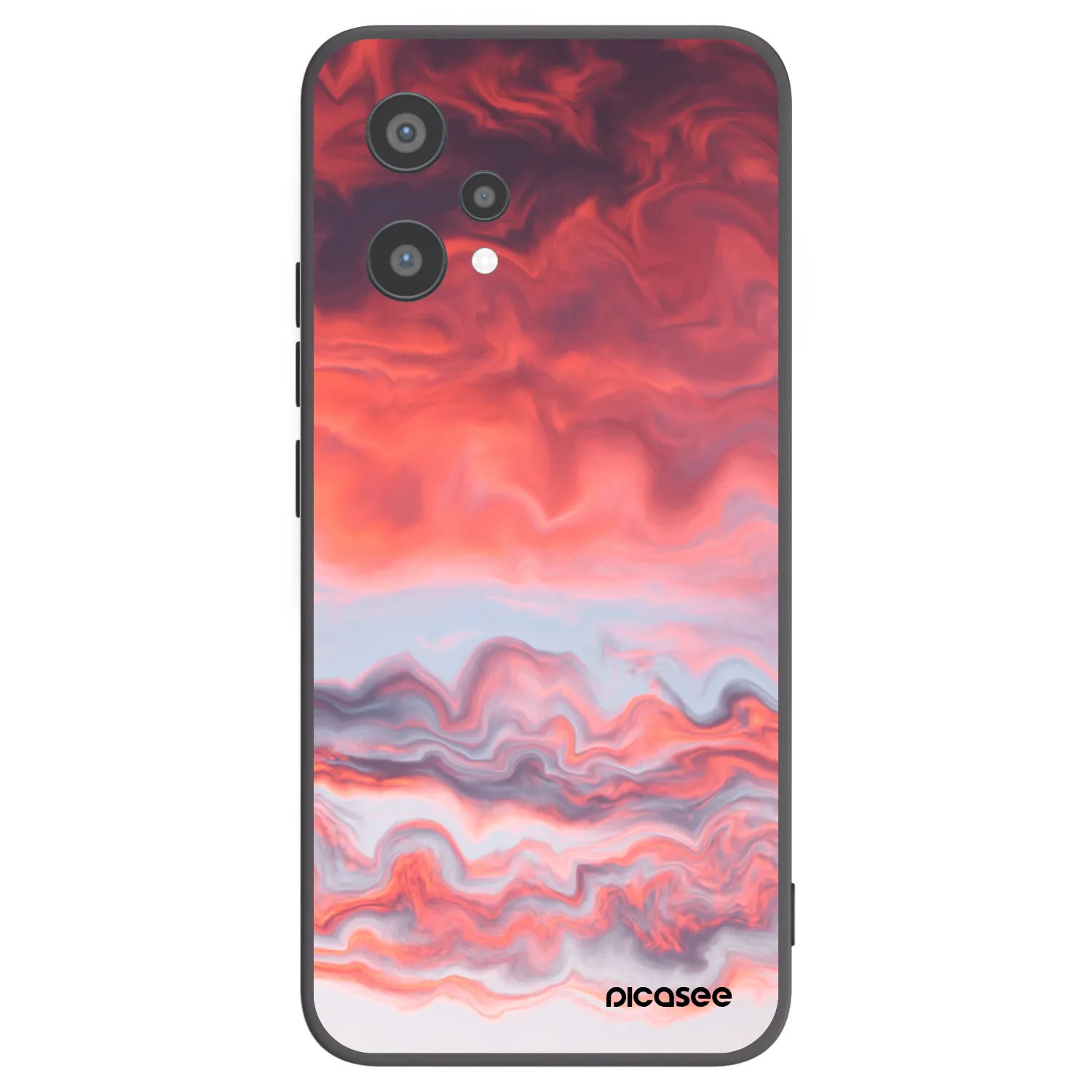 Picasee fekete szilikon tok az alábbi mobiltelefonokra Realme 9 Pro 5G - Sunset