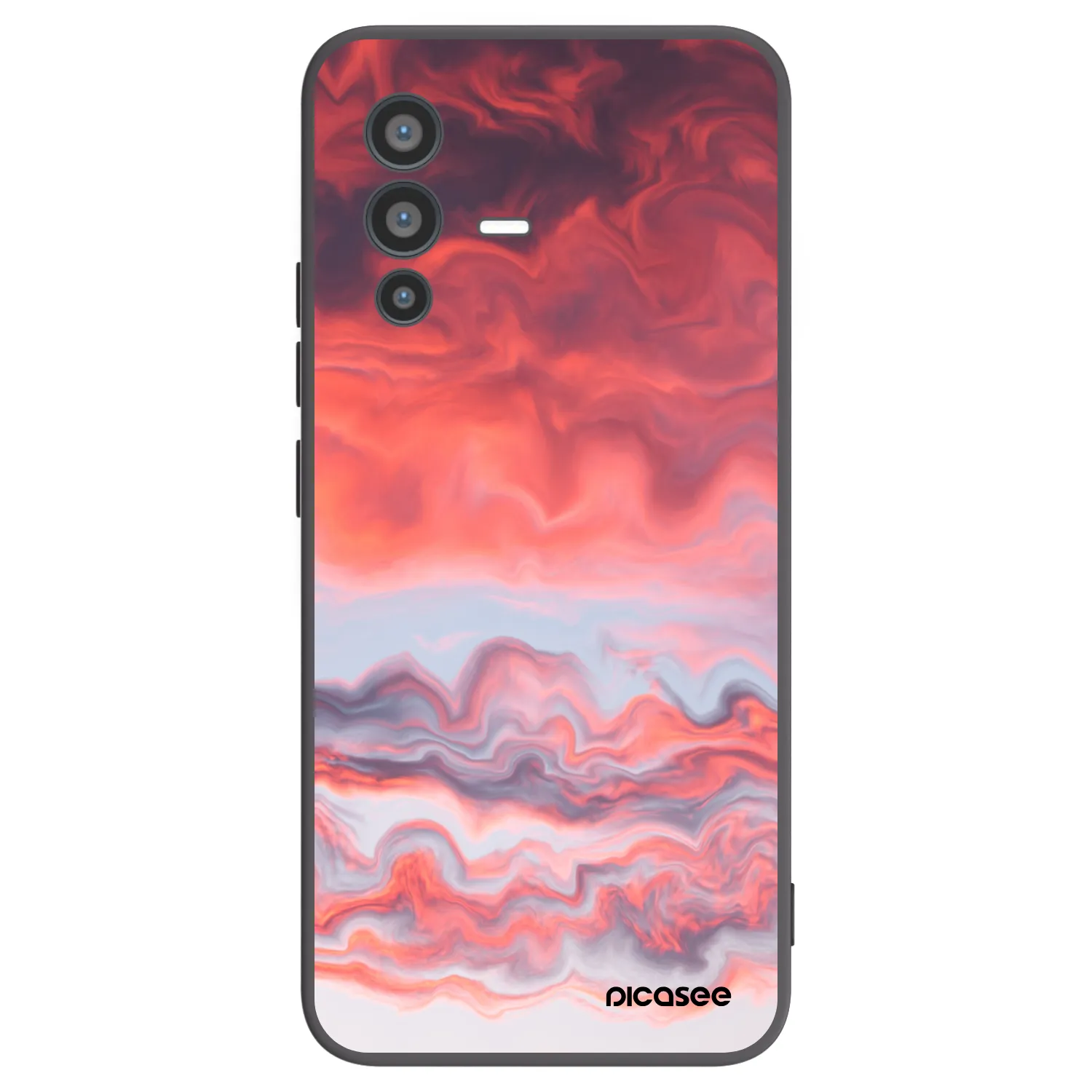 Picasee fekete szilikon tok az alábbi mobiltelefonokra Vivo V23 5G - Sunset
