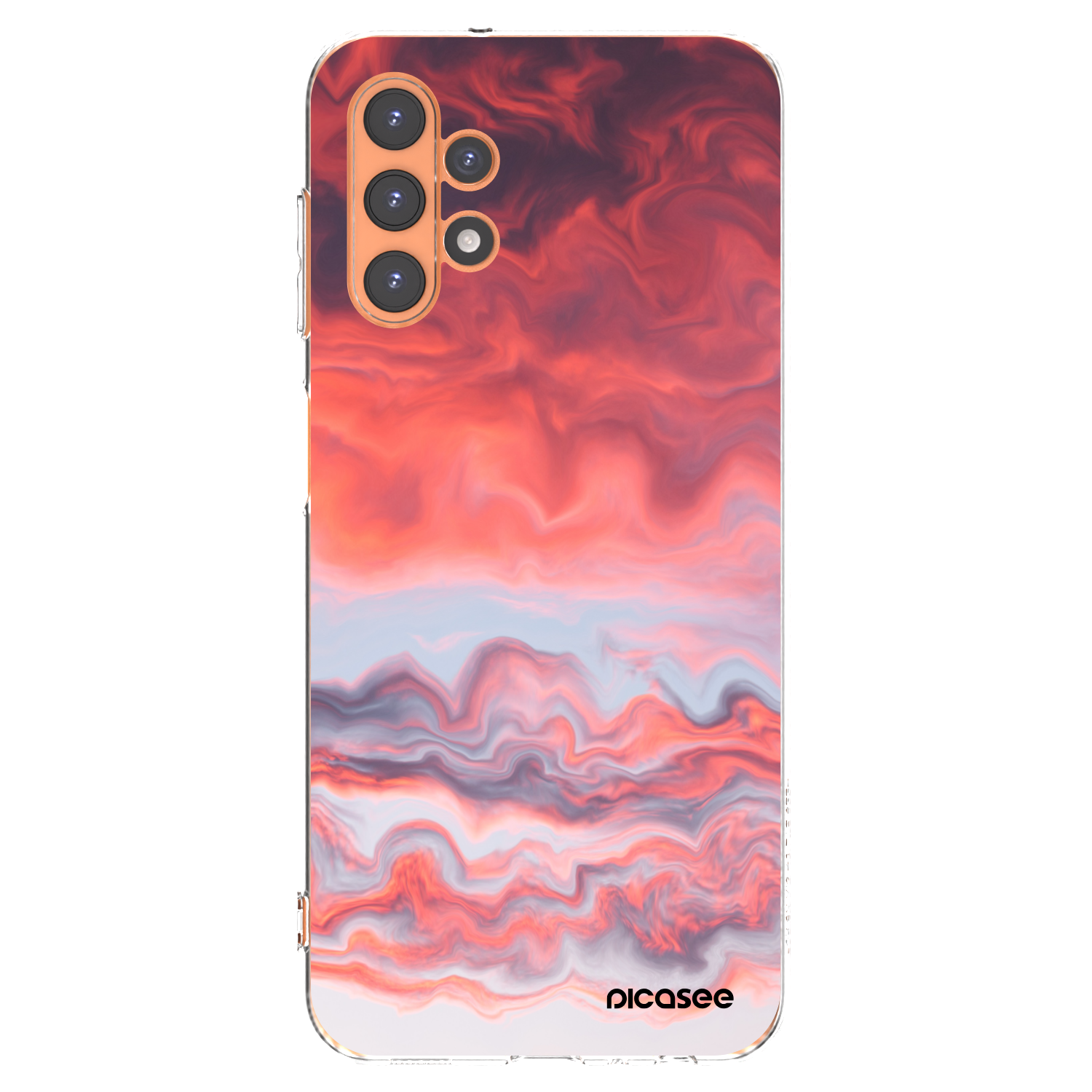 Picasee átlátszó szilikon tok az alábbi mobiltelefonokra Samsung Galaxy A13 4G A135 - Sunset