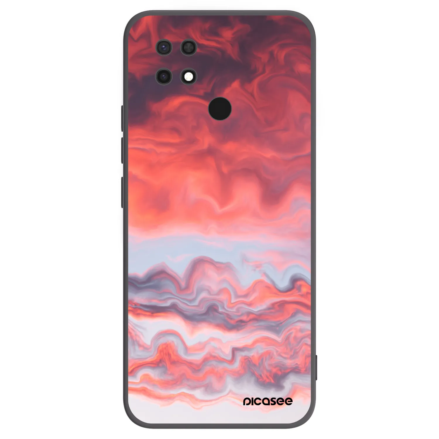 Picasee fekete szilikon tok az alábbi mobiltelefonokra Xiaomi Redmi 10C - Sunset