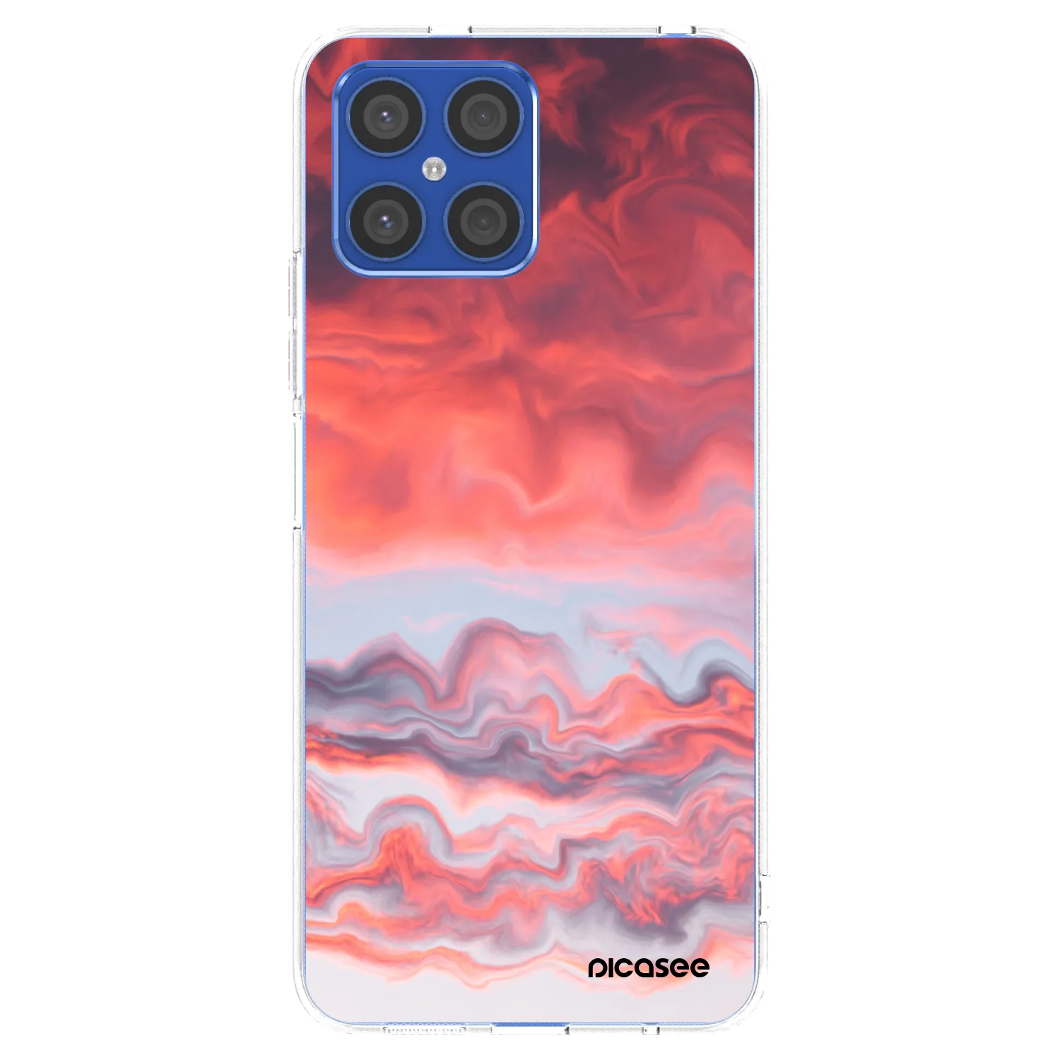 Picasee átlátszó szilikon tok az alábbi mobiltelefonokra Honor X8 4G - Sunset