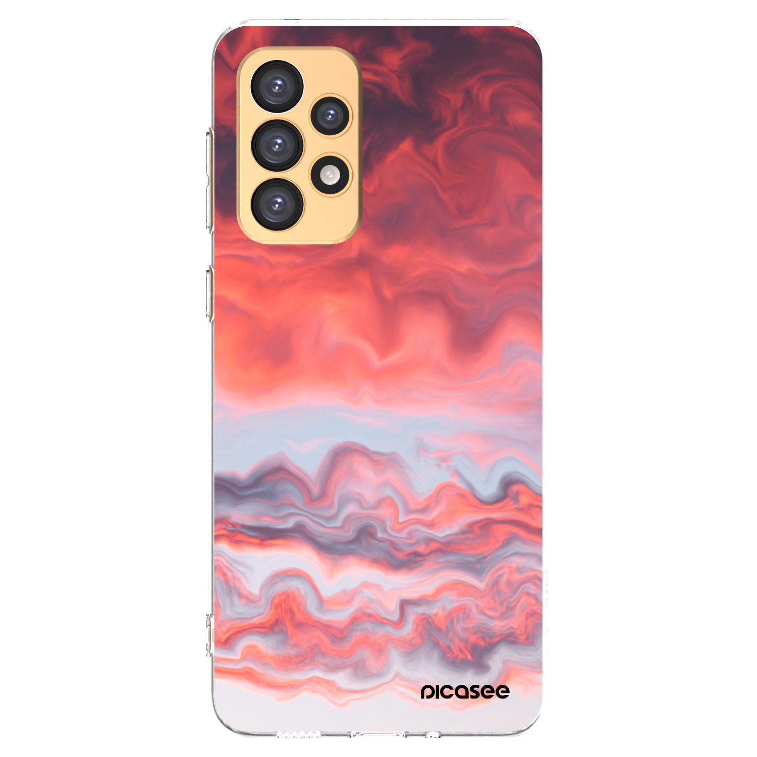 Picasee átlátszó szilikon tok az alábbi mobiltelefonokra Samsung Galaxy A33 5G A336 - Sunset