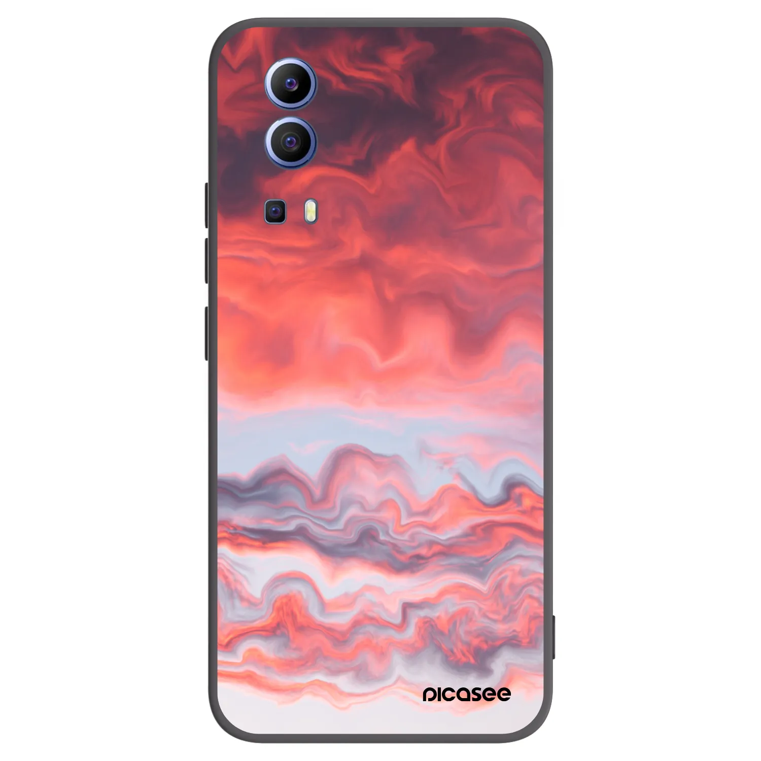 Picasee fekete szilikon tok az alábbi mobiltelefonokra Vivo Y52 5G - Sunset
