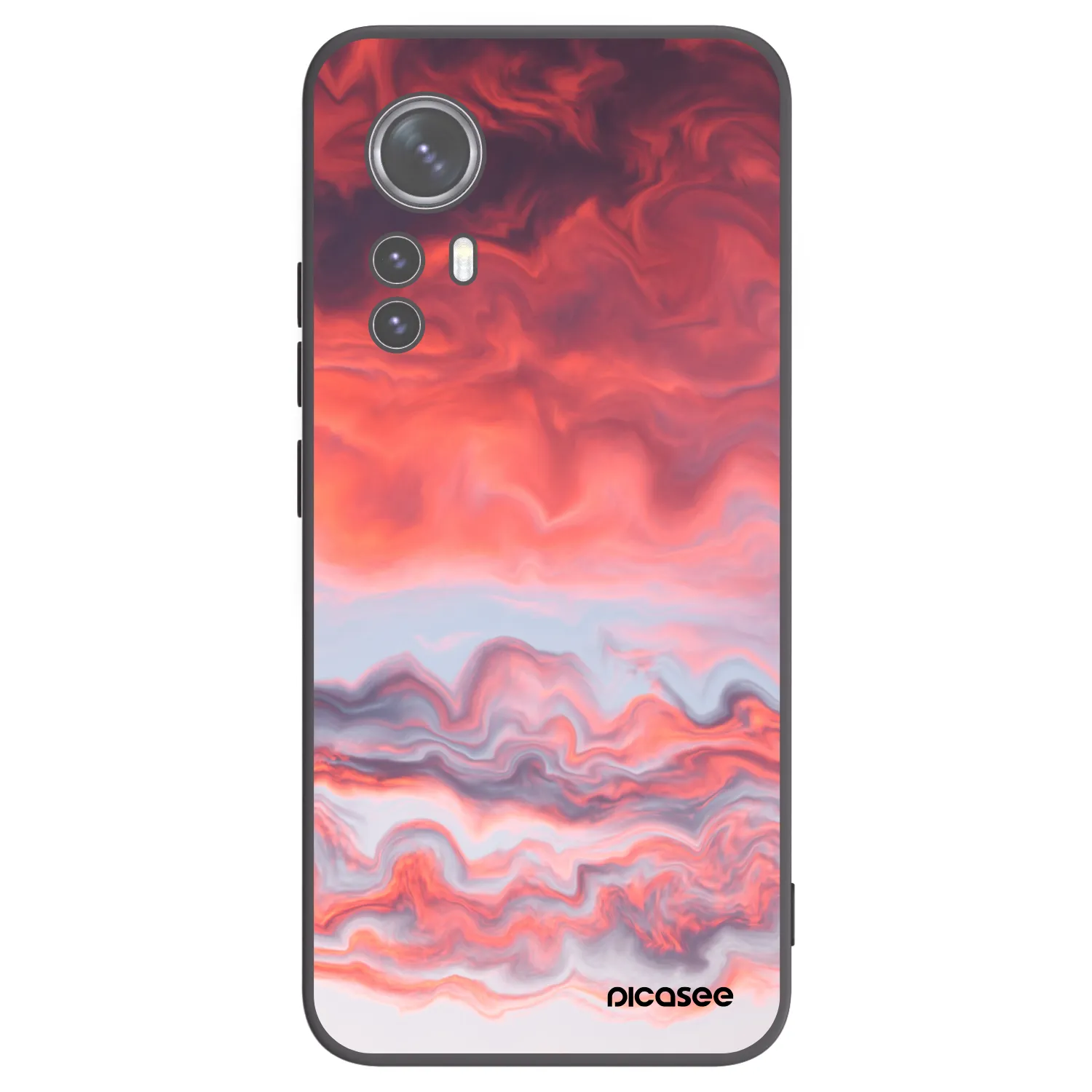 Picasee fekete szilikon tok az alábbi mobiltelefonokra Xiaomi 12X - Sunset