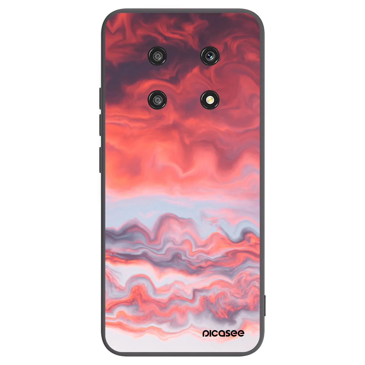 Picasee fekete szilikon tok az alábbi mobiltelefonokra Honor Magic4 Lite 5G - Sunset