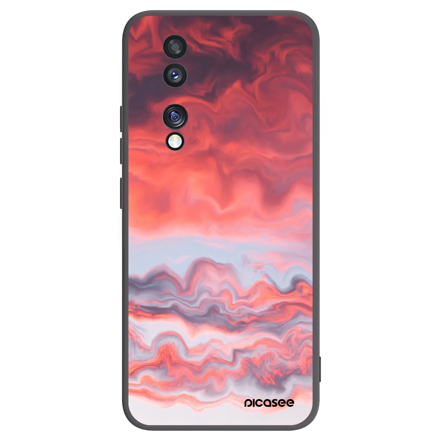 Picasee fekete szilikon tok az alábbi mobiltelefonokra Honor 70 - Sunset