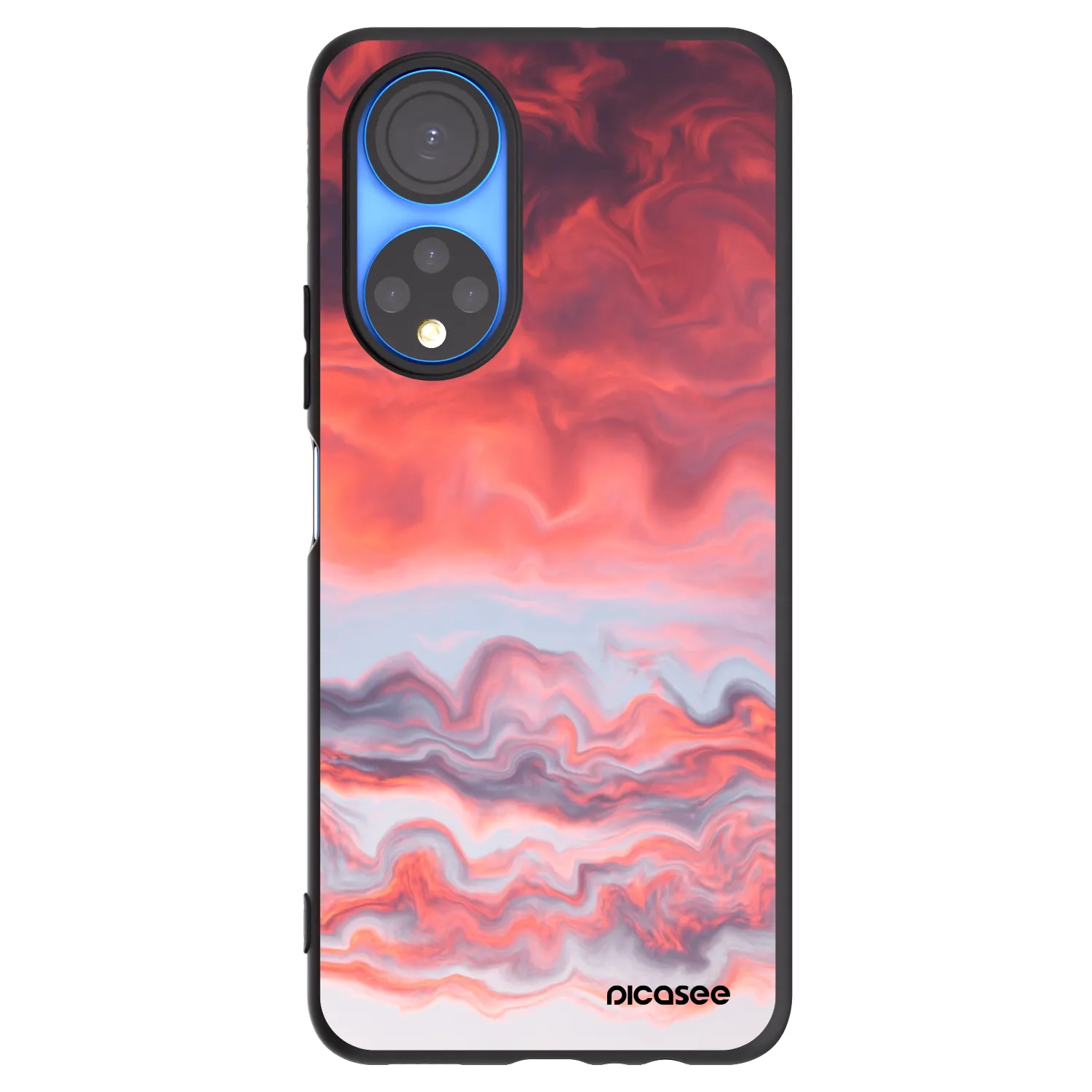 Picasee fekete szilikon tok az alábbi mobiltelefonokra Honor X7 - Sunset