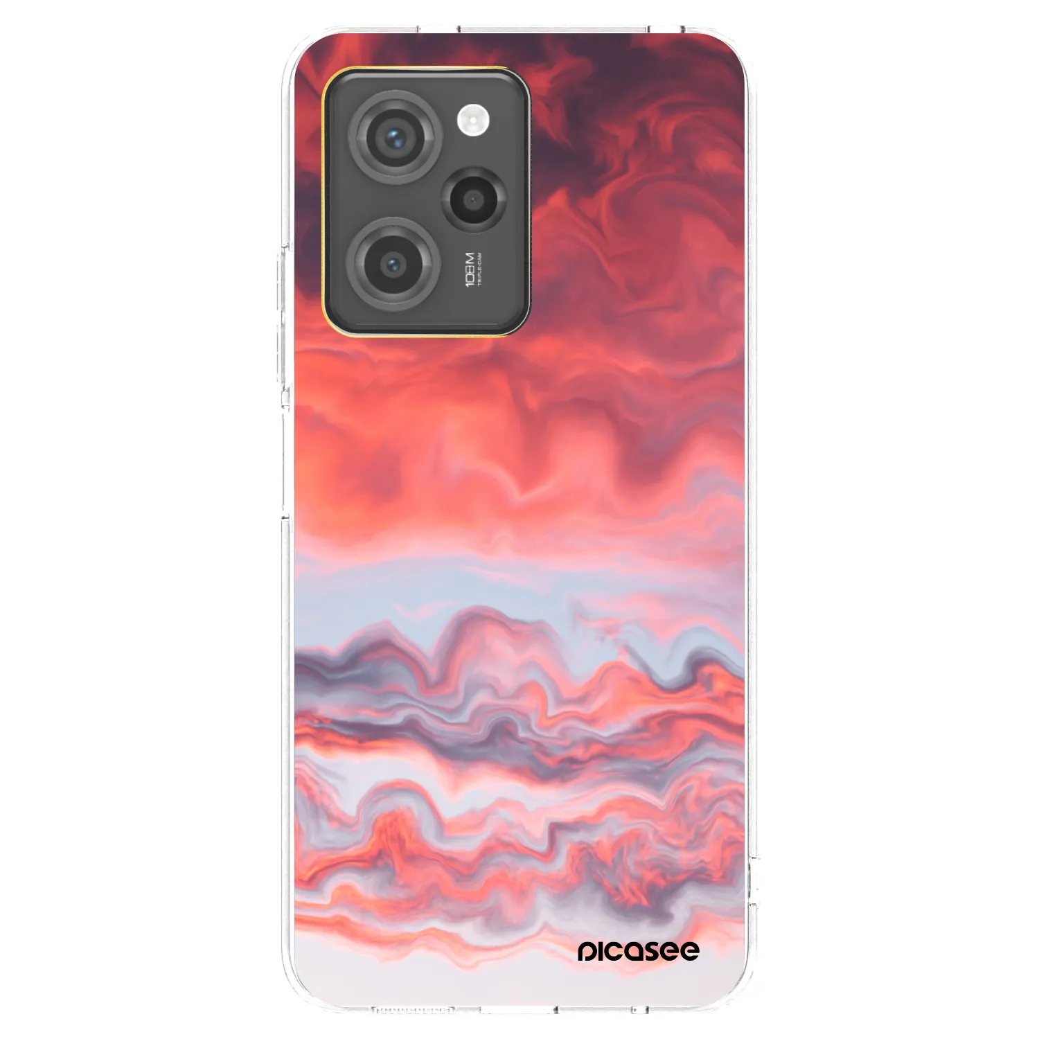 Picasee fekete szilikon tok az alábbi mobiltelefonokra Xiaomi Poco X5 Pro - Sunset
