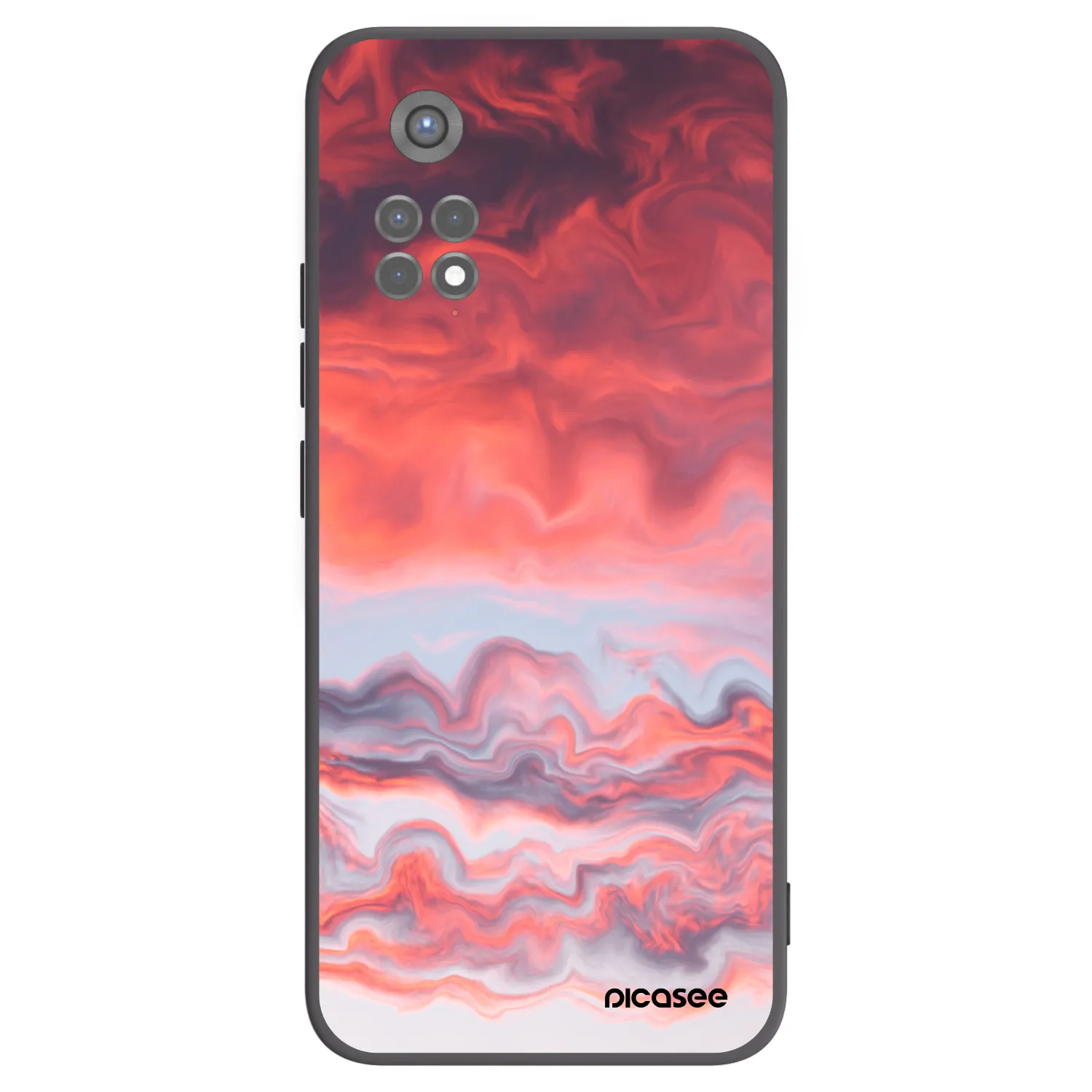 Picasee fekete szilikon tok az alábbi mobiltelefonokra Xiaomi Redmi Note 11S 5G - Sunset