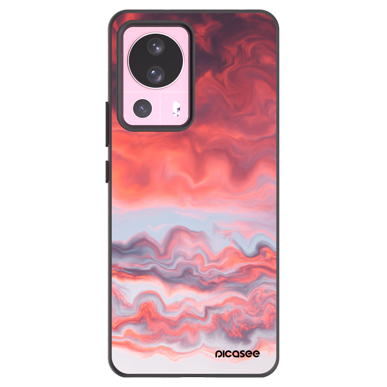 Picasee fekete szilikon tok az alábbi mobiltelefonokra Xiaomi 13 Lite - Sunset