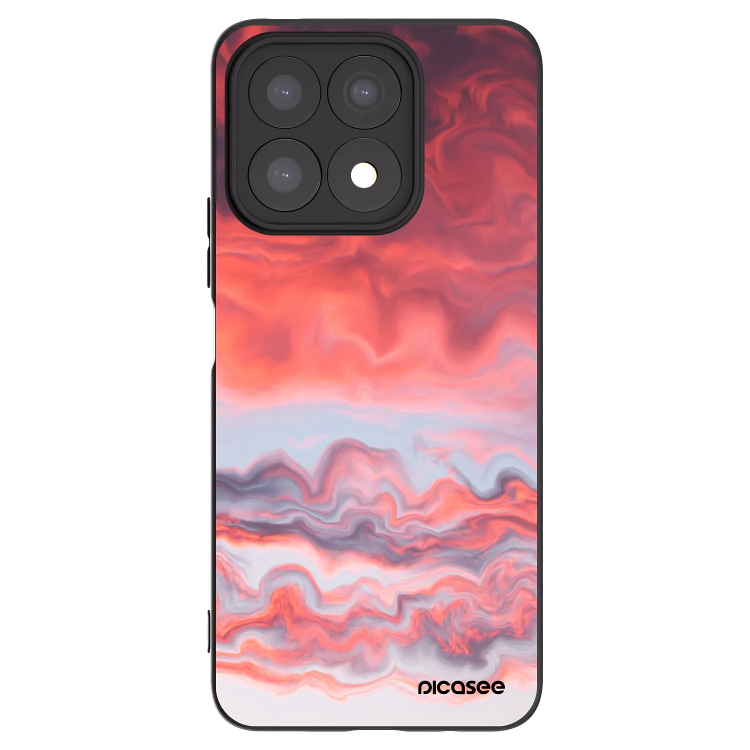 Picasee fekete szilikon tok az alábbi mobiltelefonokra Honor X8a - Sunset