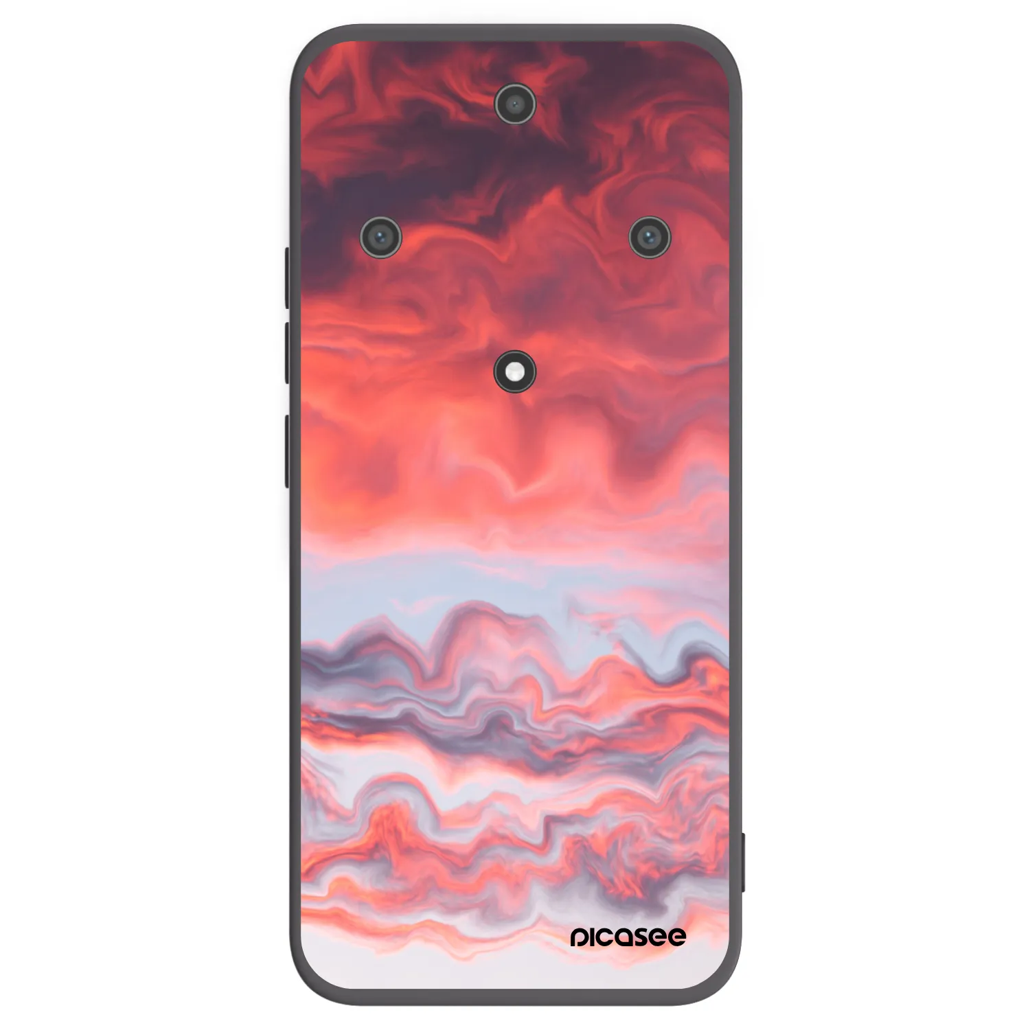 Picasee fekete szilikon tok az alábbi mobiltelefonokra Honor Magic5 Lite 5G - Sunset