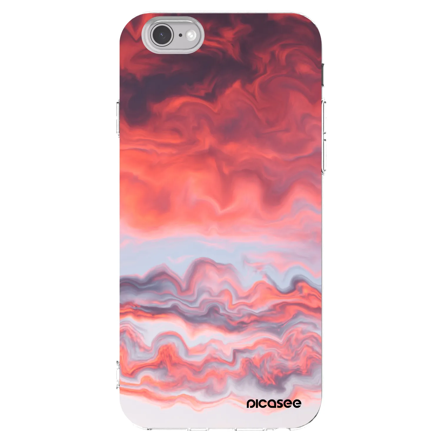 Picasee átlátszó szilikon tok az alábbi mobiltelefonokra Apple iPhone 6/6S - Sunset