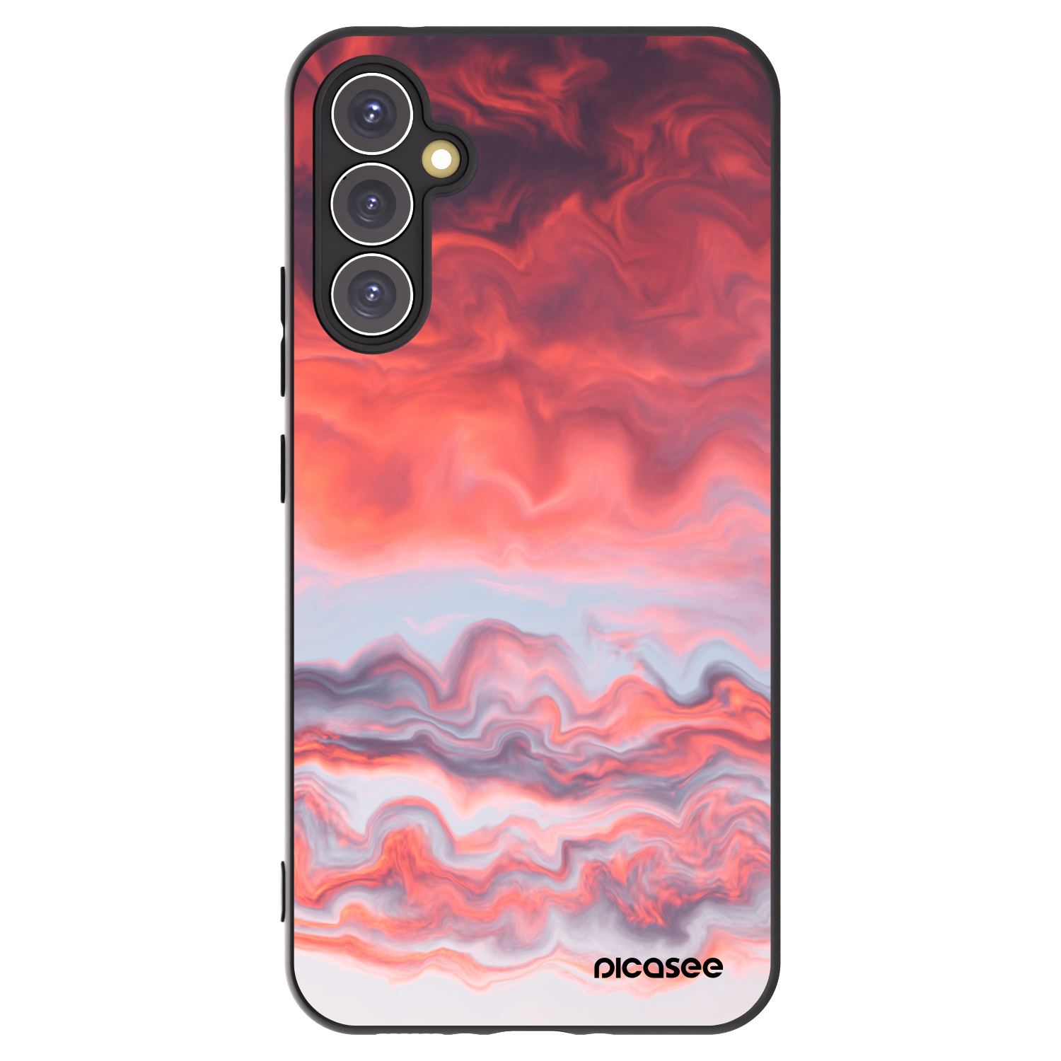 Picasee fekete szilikon tok az alábbi mobiltelefonokra Samsung Galaxy A34 5G A346B - Sunset
