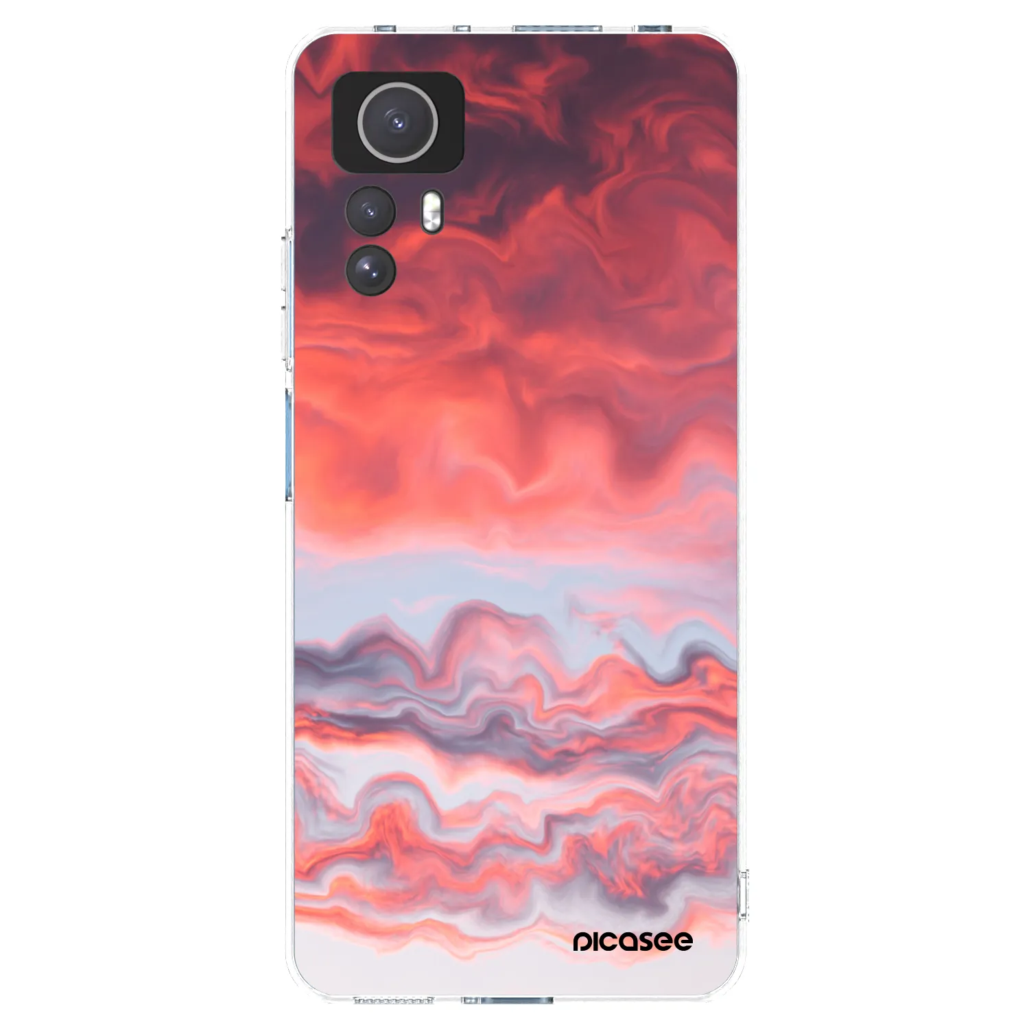 Picasee átlátszó szilikon tok az alábbi mobiltelefonokra Xiaomi Redmi Note 12S - Sunset