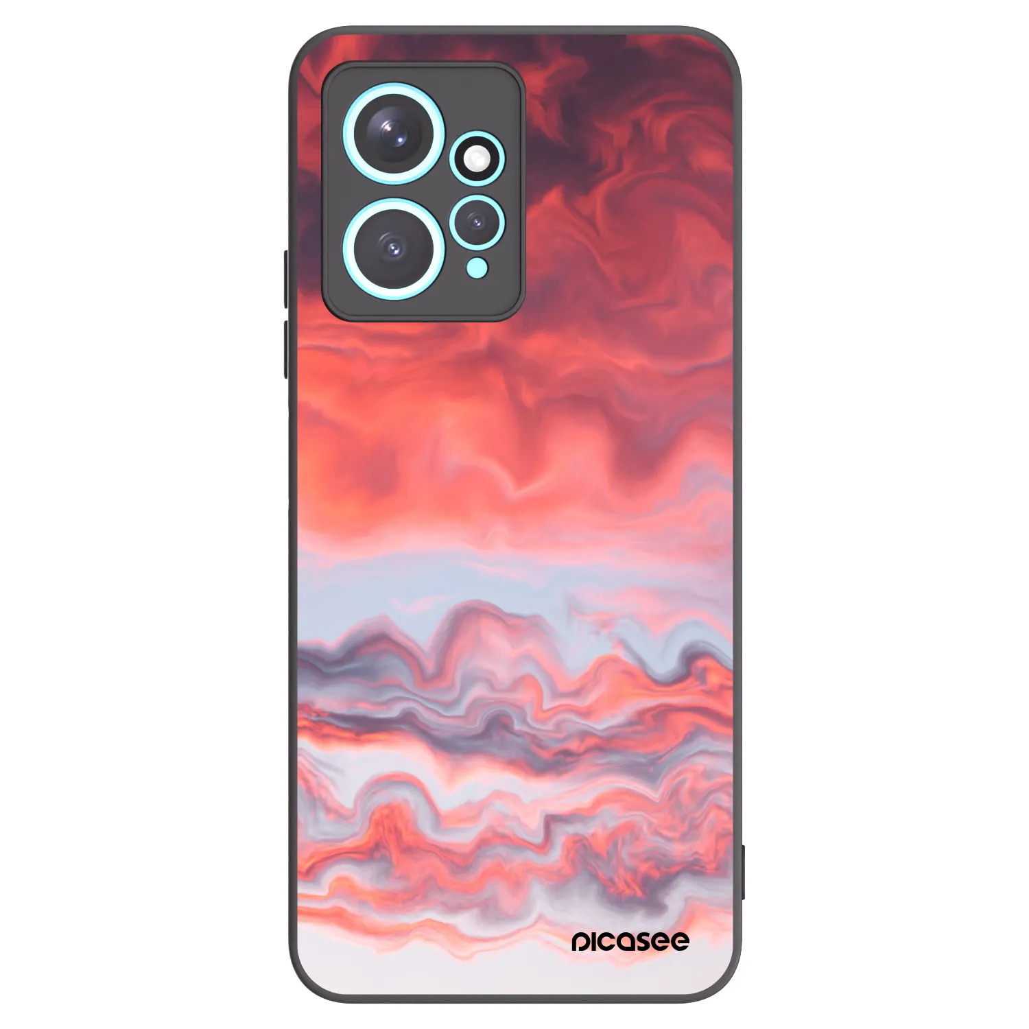 Picasee fekete szilikon tok az alábbi mobiltelefonokra Xiaomi Redmi Note 12 4G - Sunset