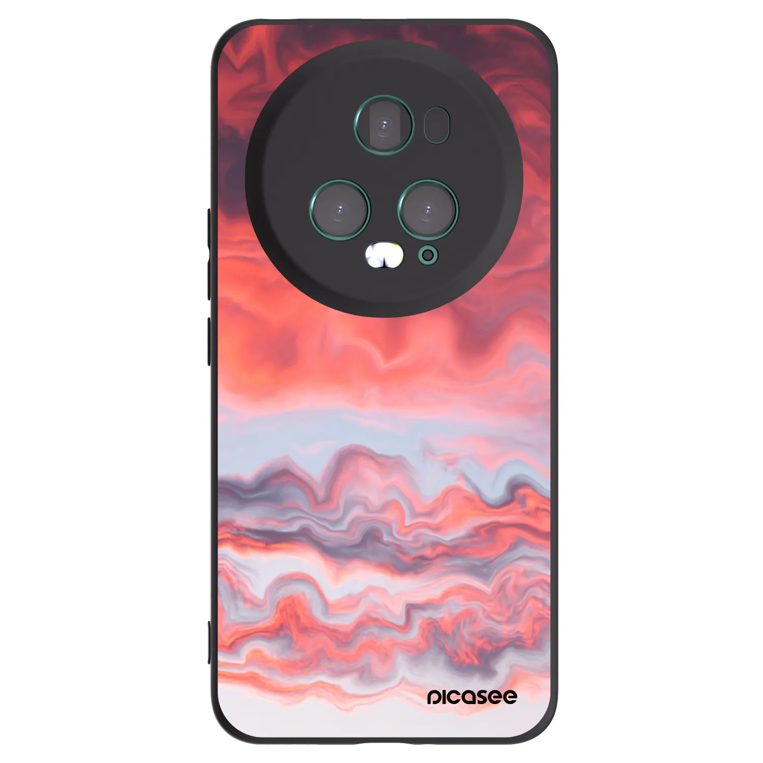 Picasee fekete szilikon tok az alábbi mobiltelefonokra Honor Magic5 Pro - Sunset